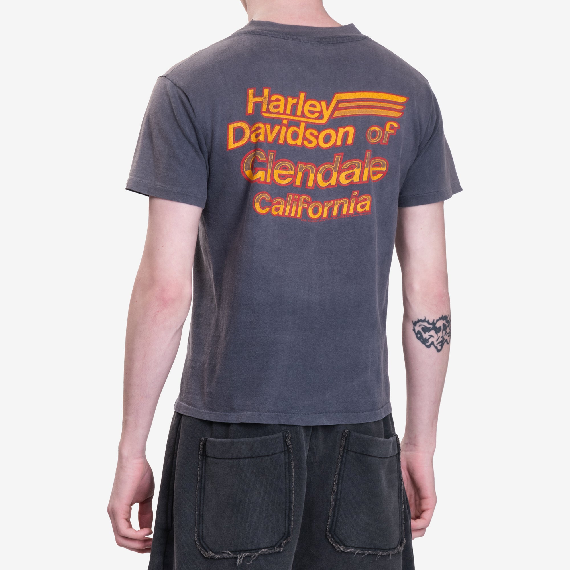 Earthling VIP Harley Davidson Glendale Vintage T-Shirt Black - 4