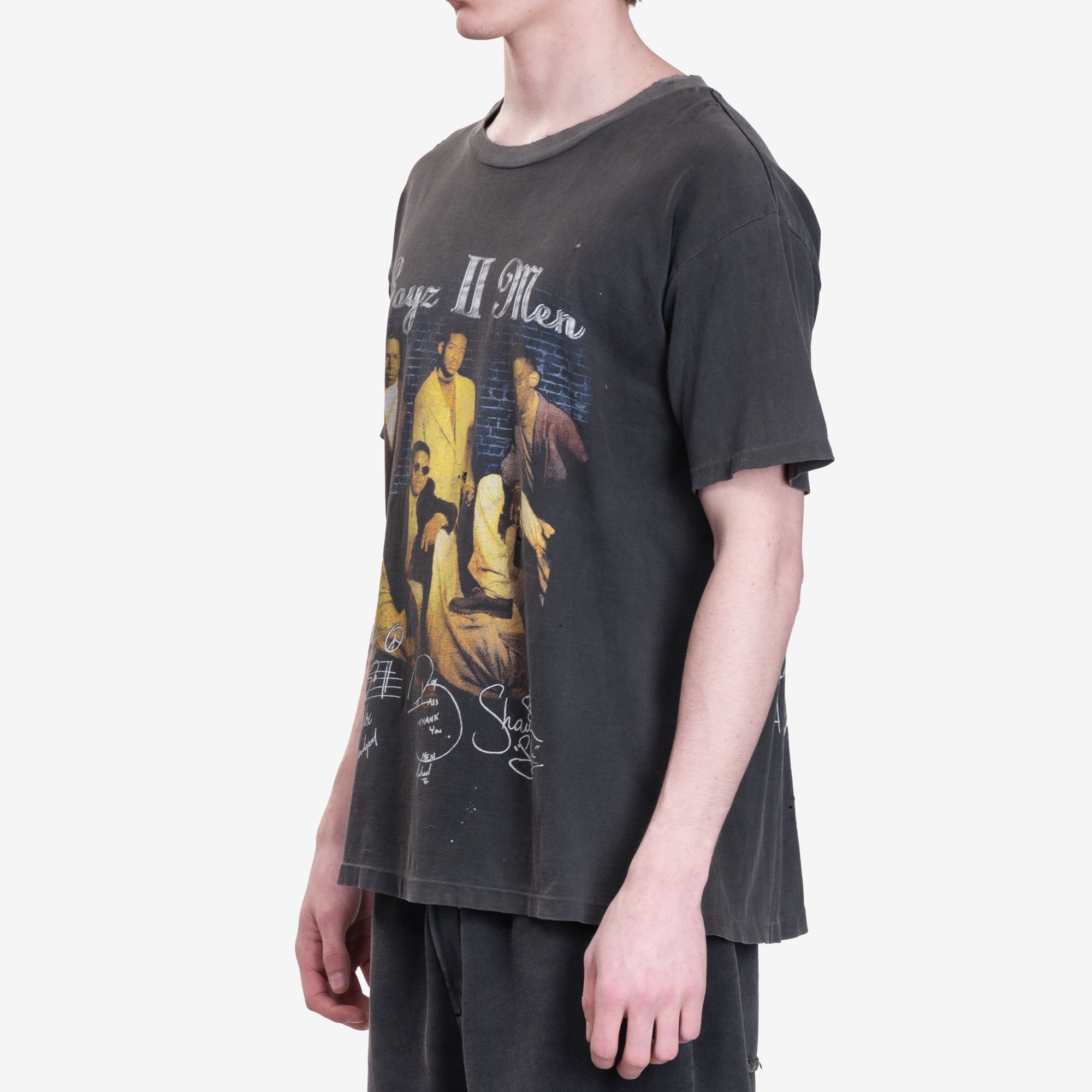 Earthling VIP Boys II Men Vintage T-Shirt Black - 5