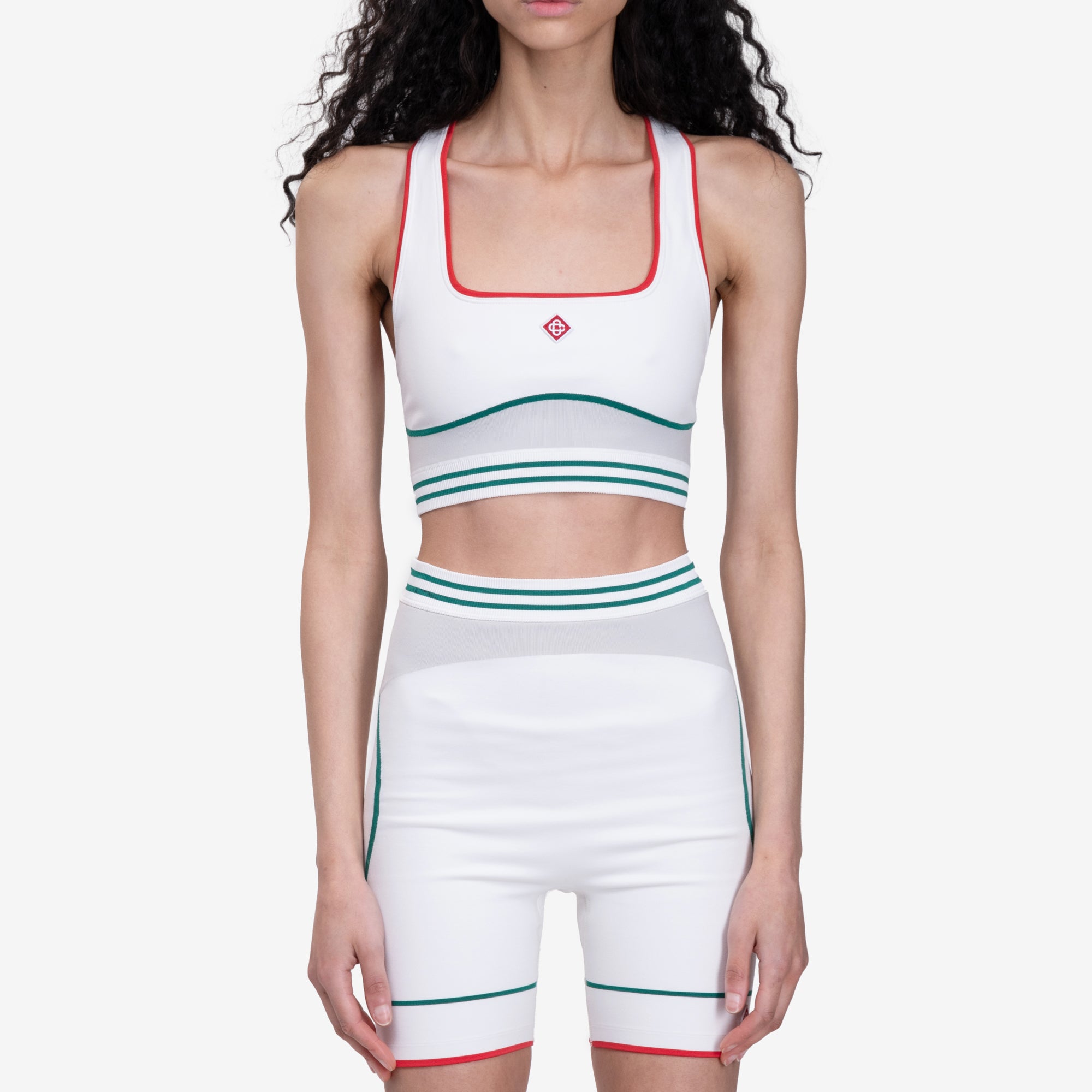 Casablanca Womens Sports Bra Off White - 1