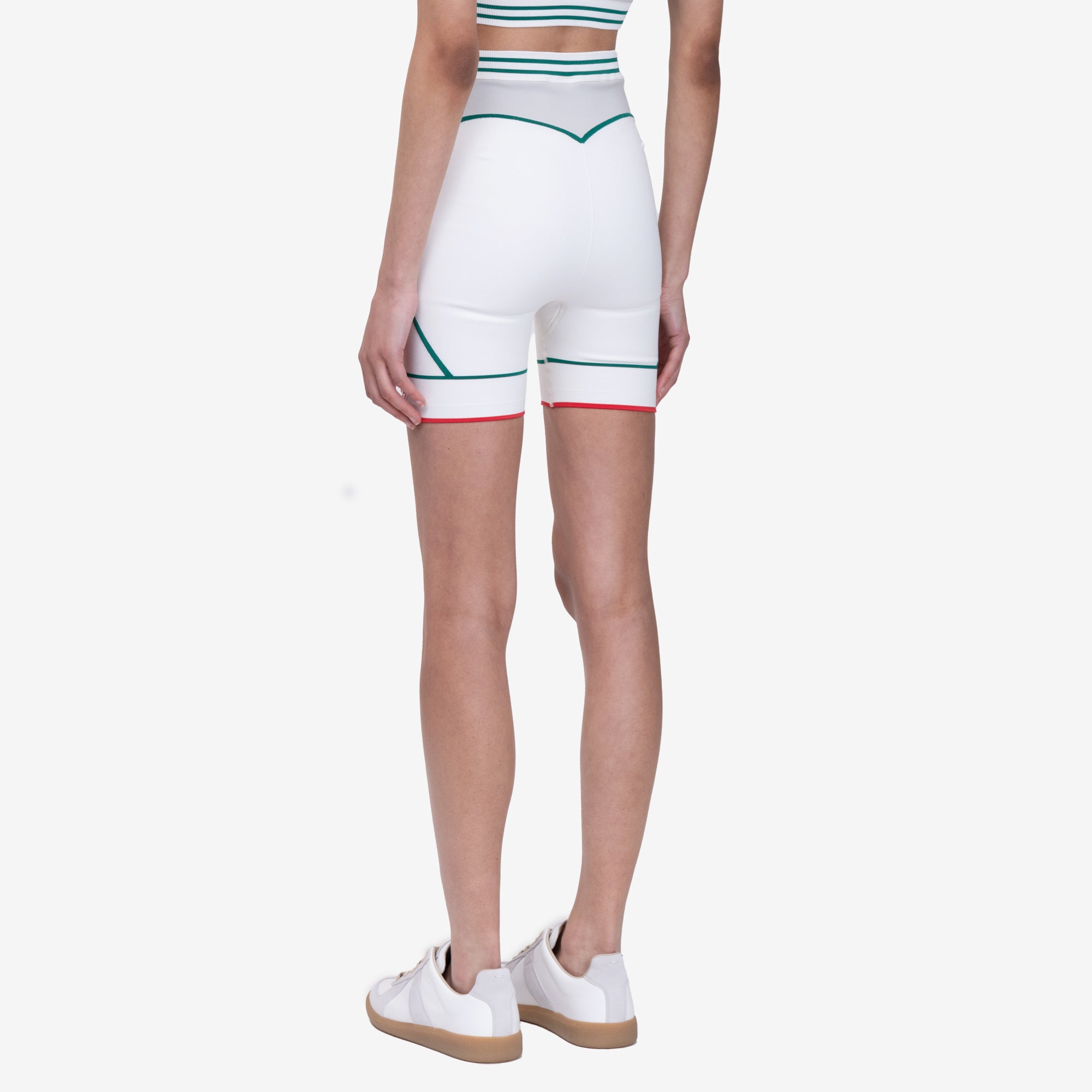 Casablanca Womens Off White Sports Shorts Off White - 4