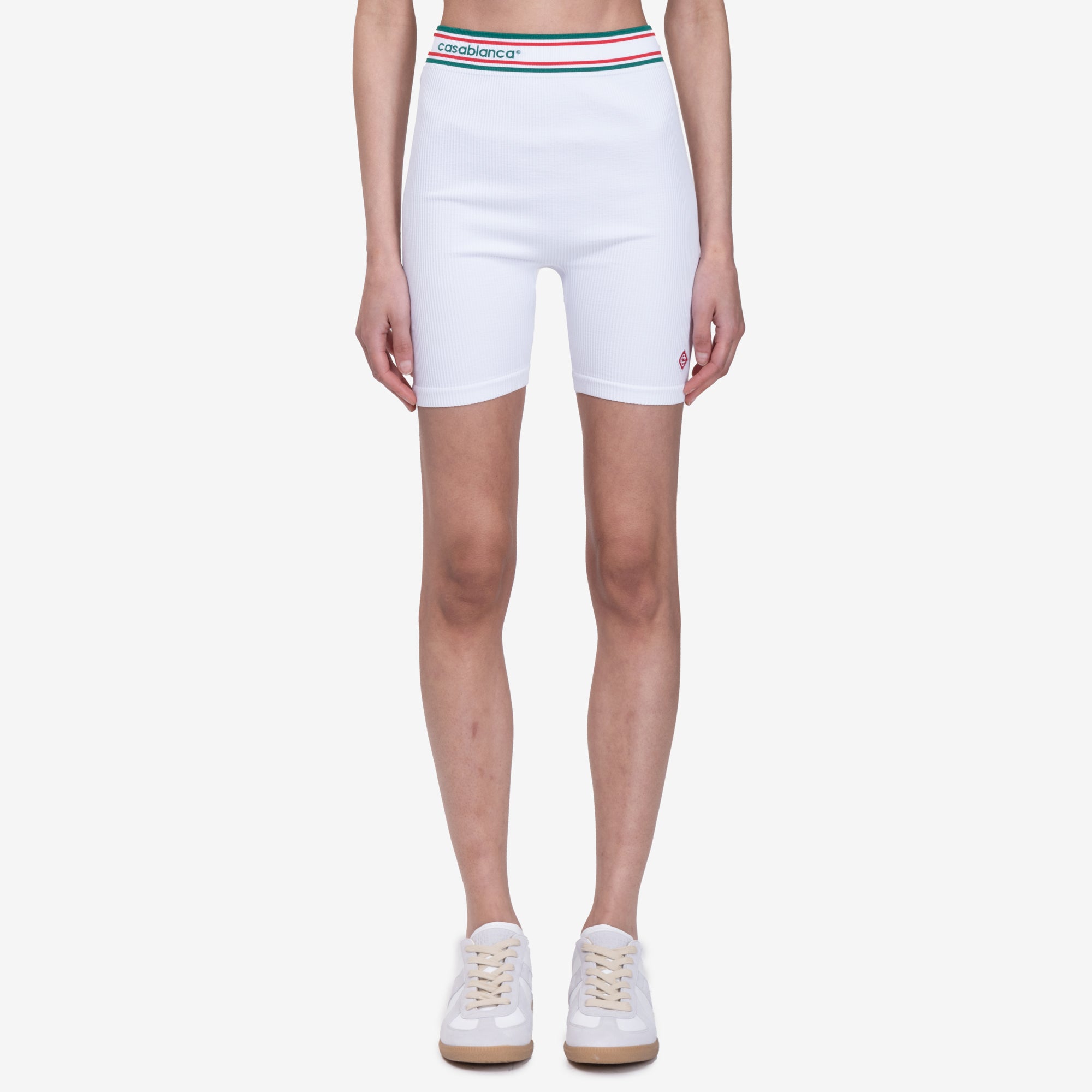 Casablanca Womens White Sports Shorts White - 1