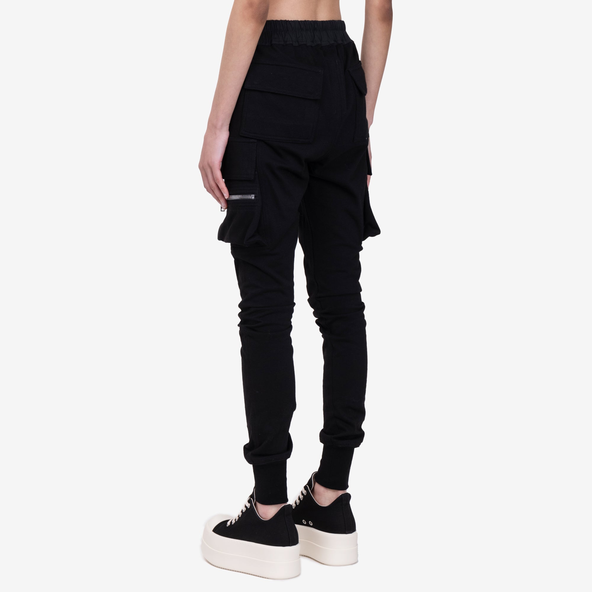 Rick Owens Womens Mastodon Cargo Pants Black - 4