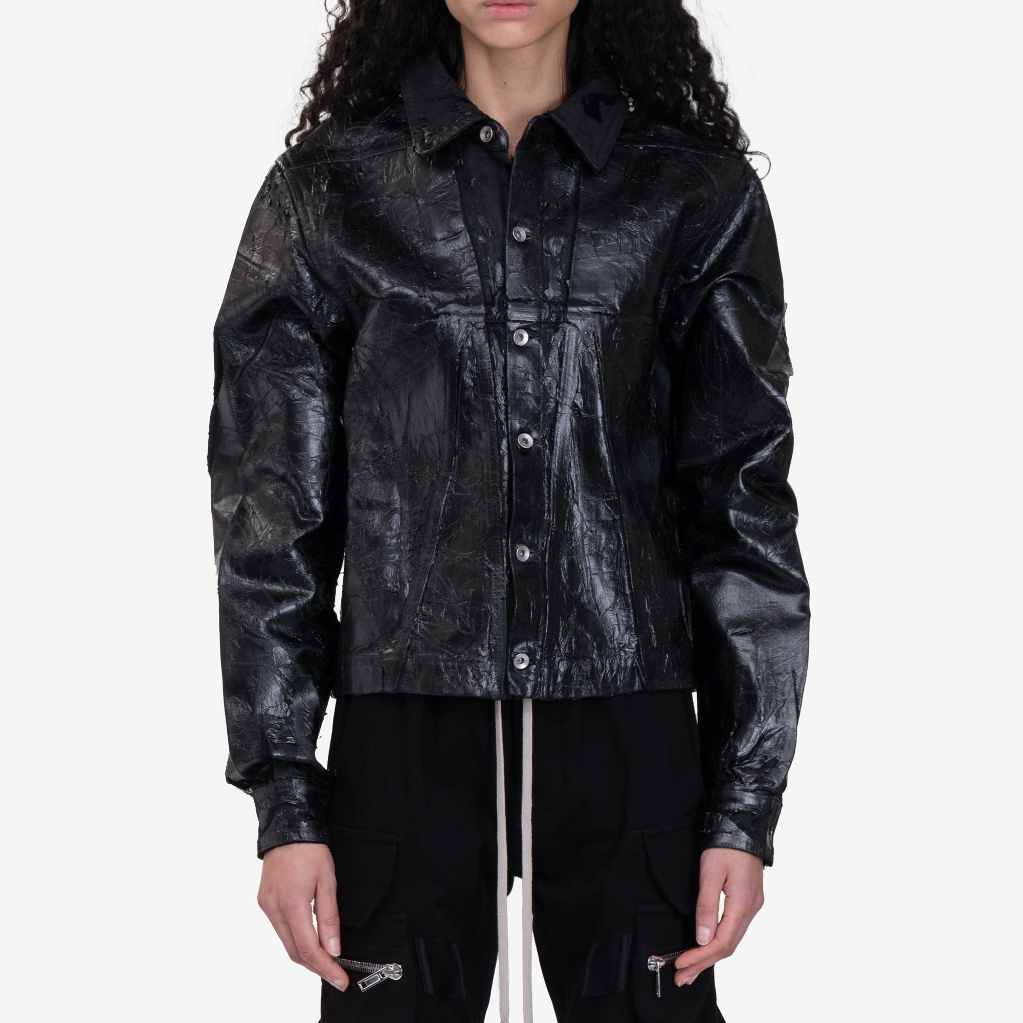 Rick Owens DRKSHDW Womens Alice Shirt Black - 1