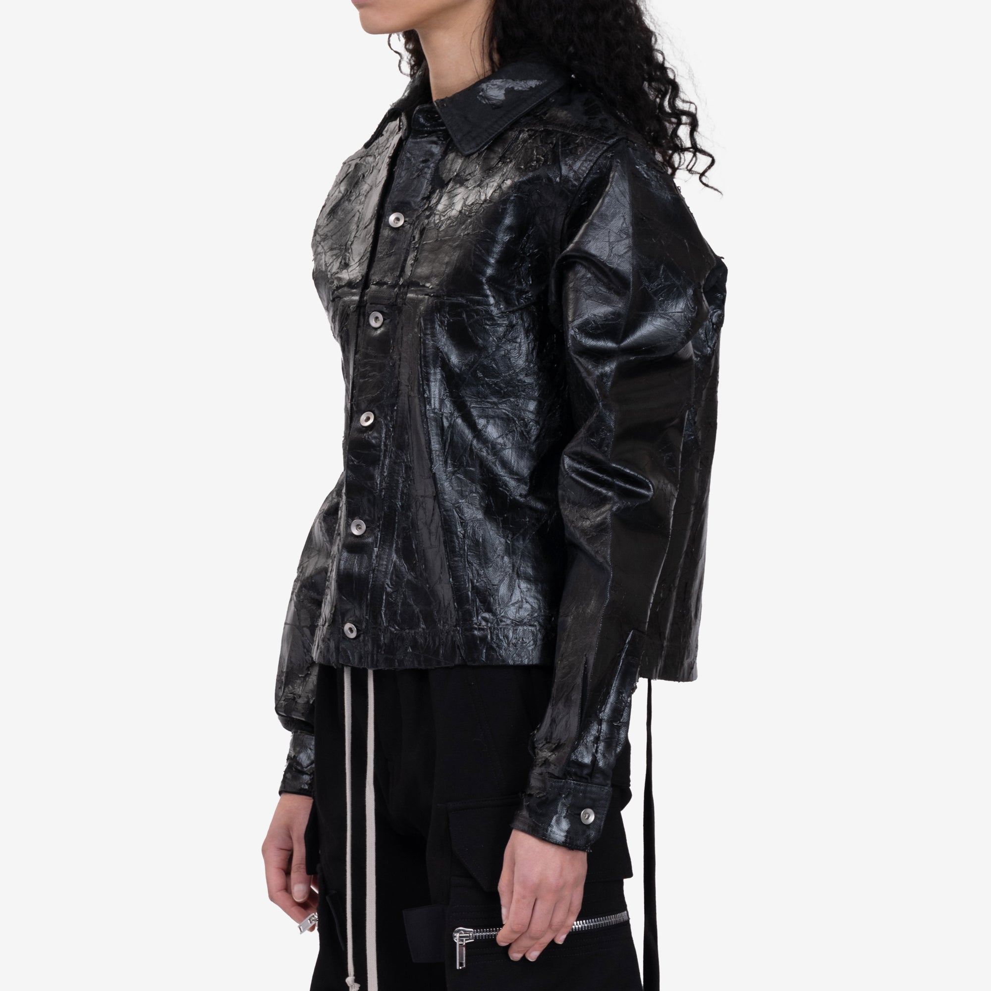 Rick Owens DRKSHDW Womens Alice Shirt Black - 3