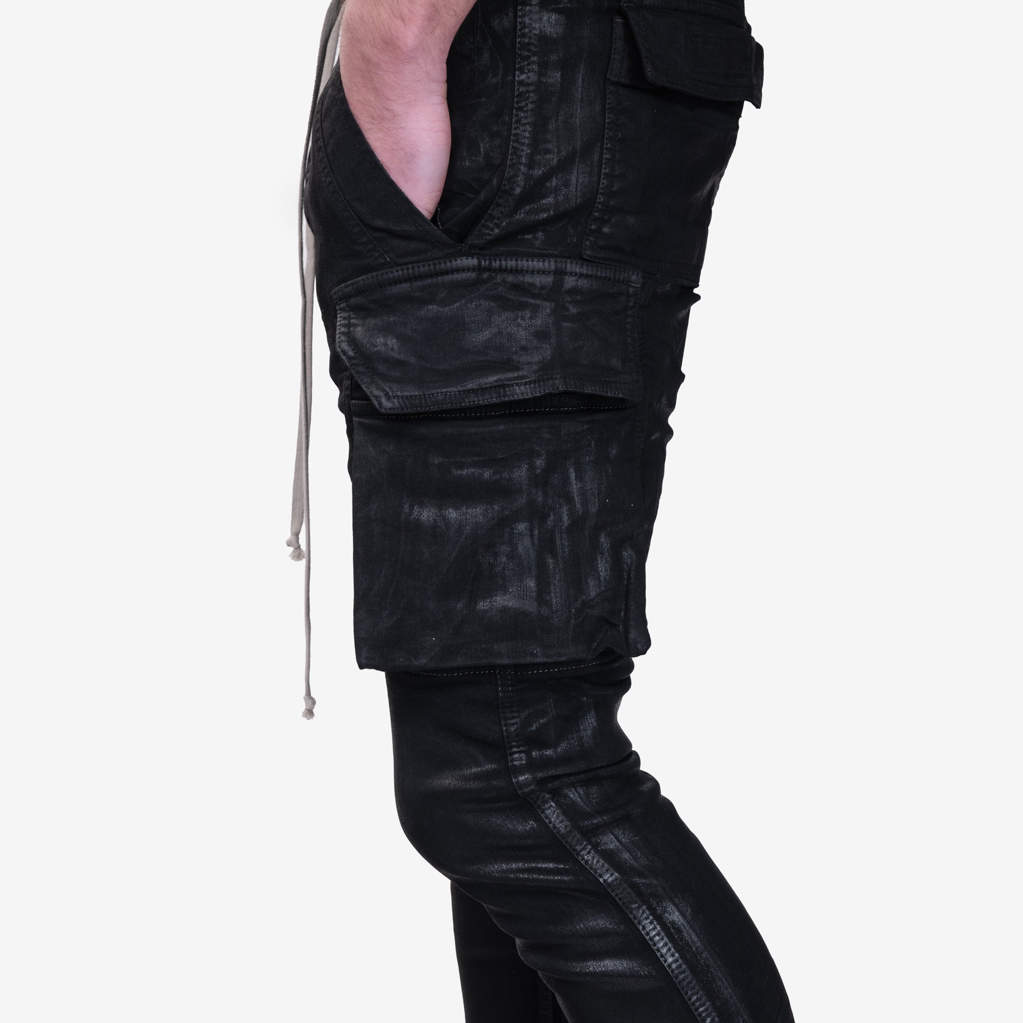 Rick Owens DRKSHDW Mastodon Cut Denim Pants Black - 5