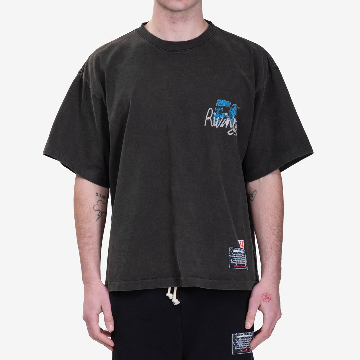 Mens RRR123 Rivington Roi Rebis - Mansion T-Shirt in Black