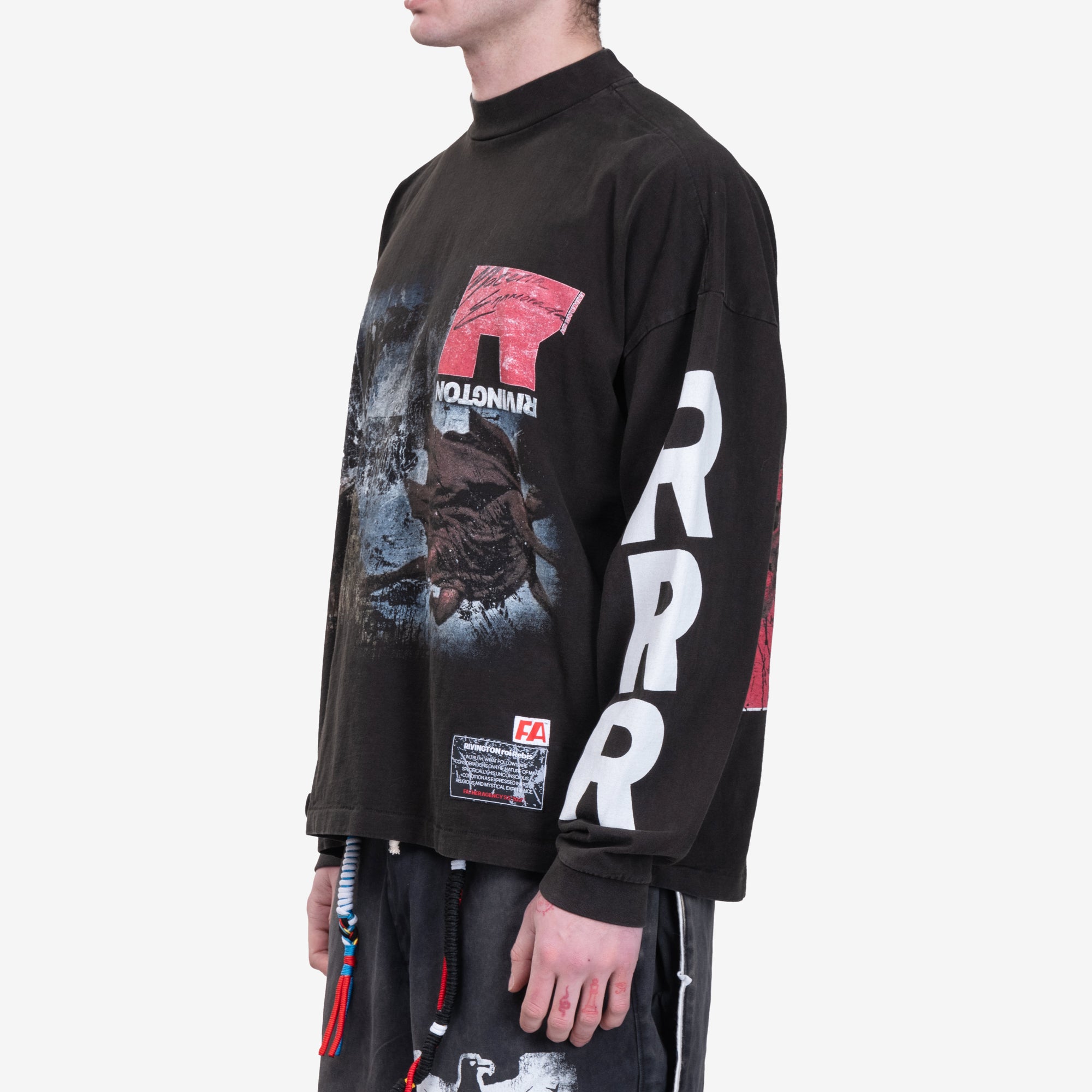 RRR123 It Was Written LS T-Shirt Mechanic Black - 3