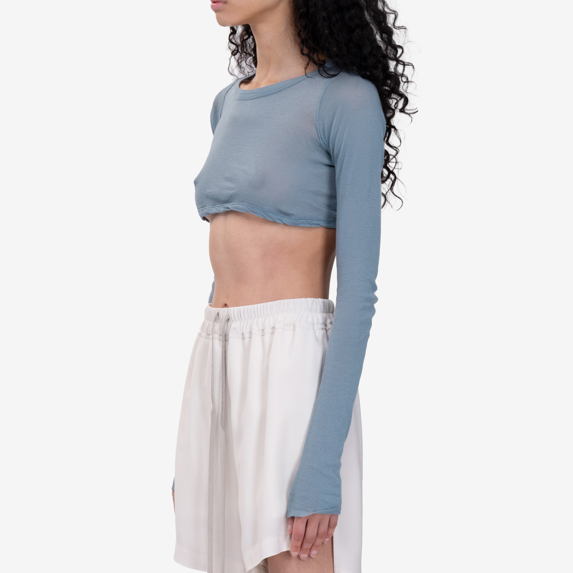 Photo of Rick Owens Womens Long Sleeve Crop Top - 3