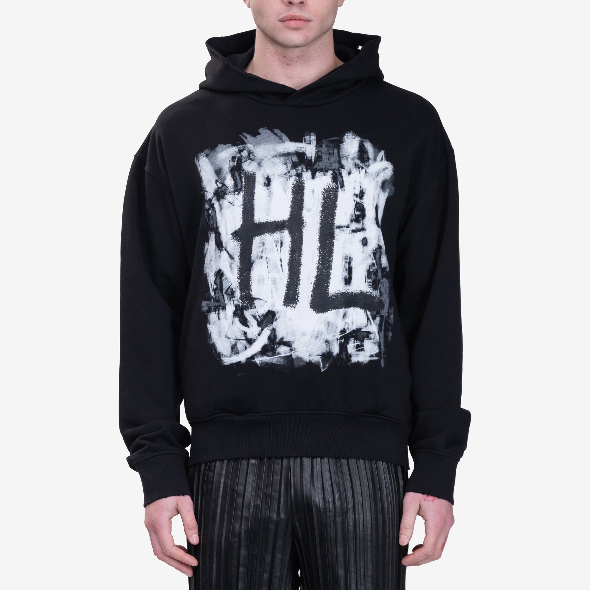 Helmut Lang Scribble Hoody Black - 1