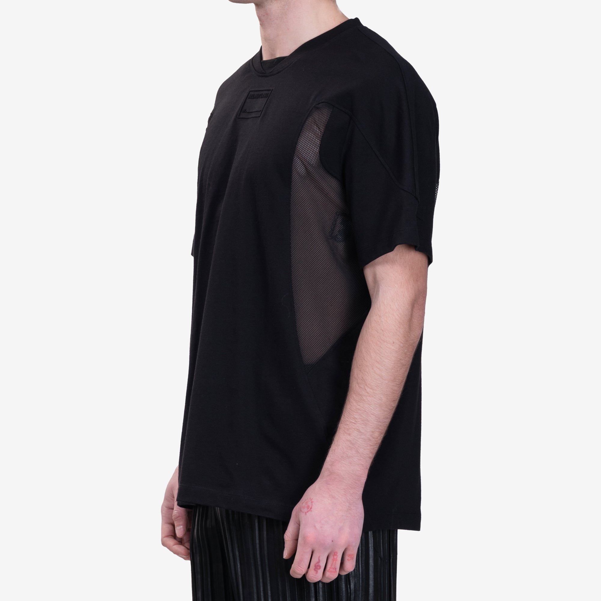 ヘルムート ラング メンズ スポーツシーム Tシャツ（ブラック）