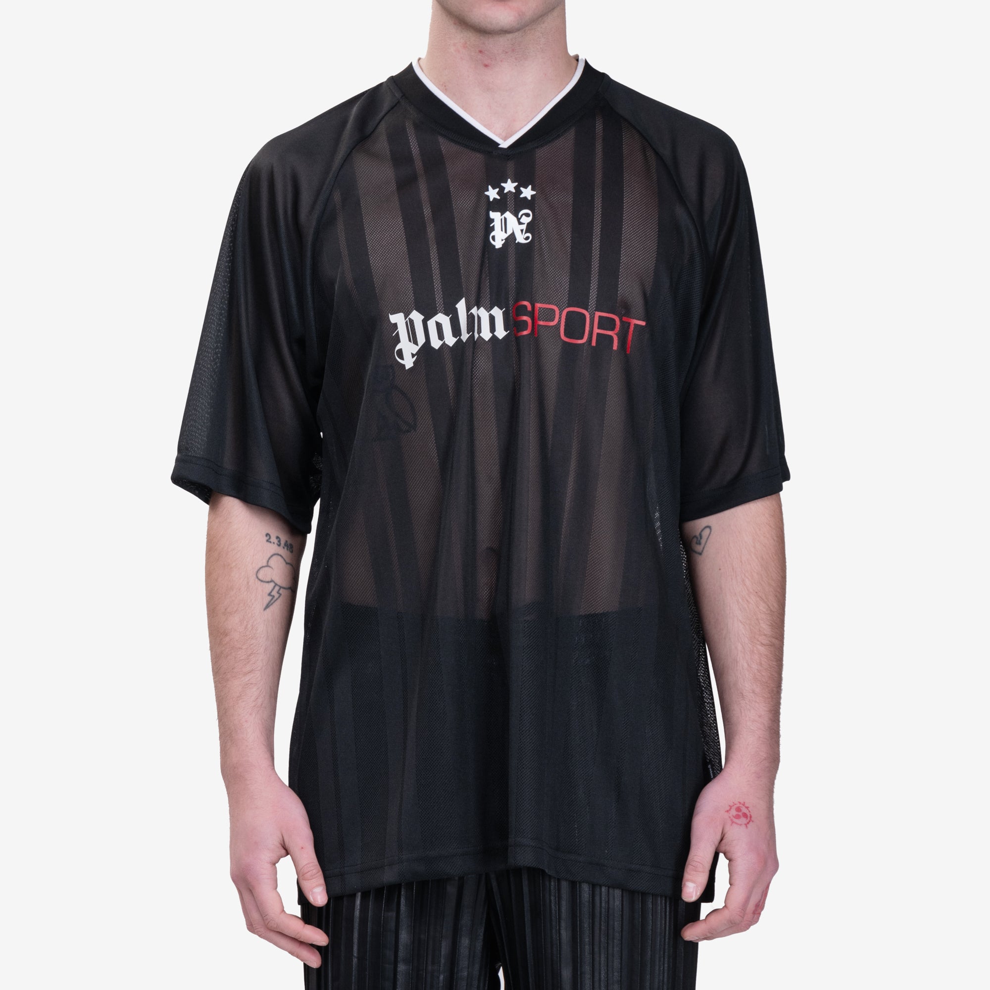 Palm Angels Palm Sport Mesh T-Shirt Black - 1