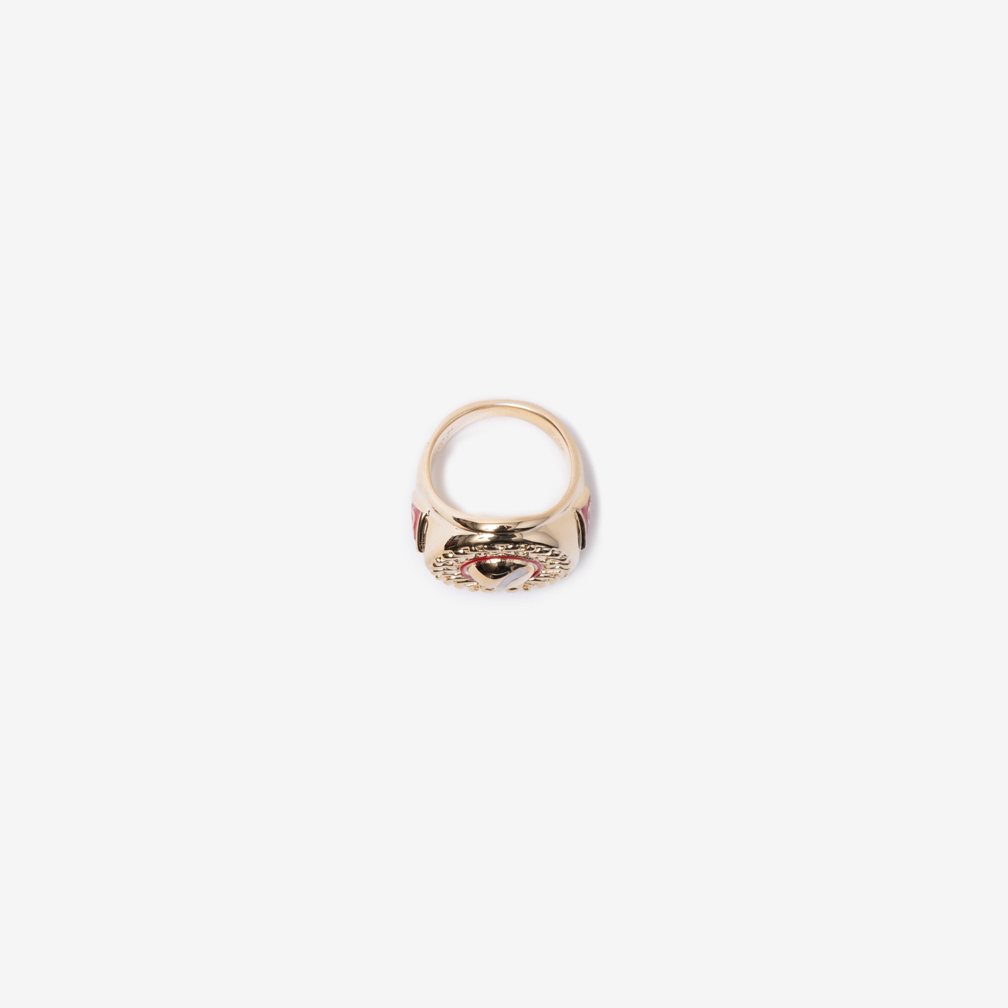 Casablanca Gold Plated Sports Medallion Ring Gold - 4