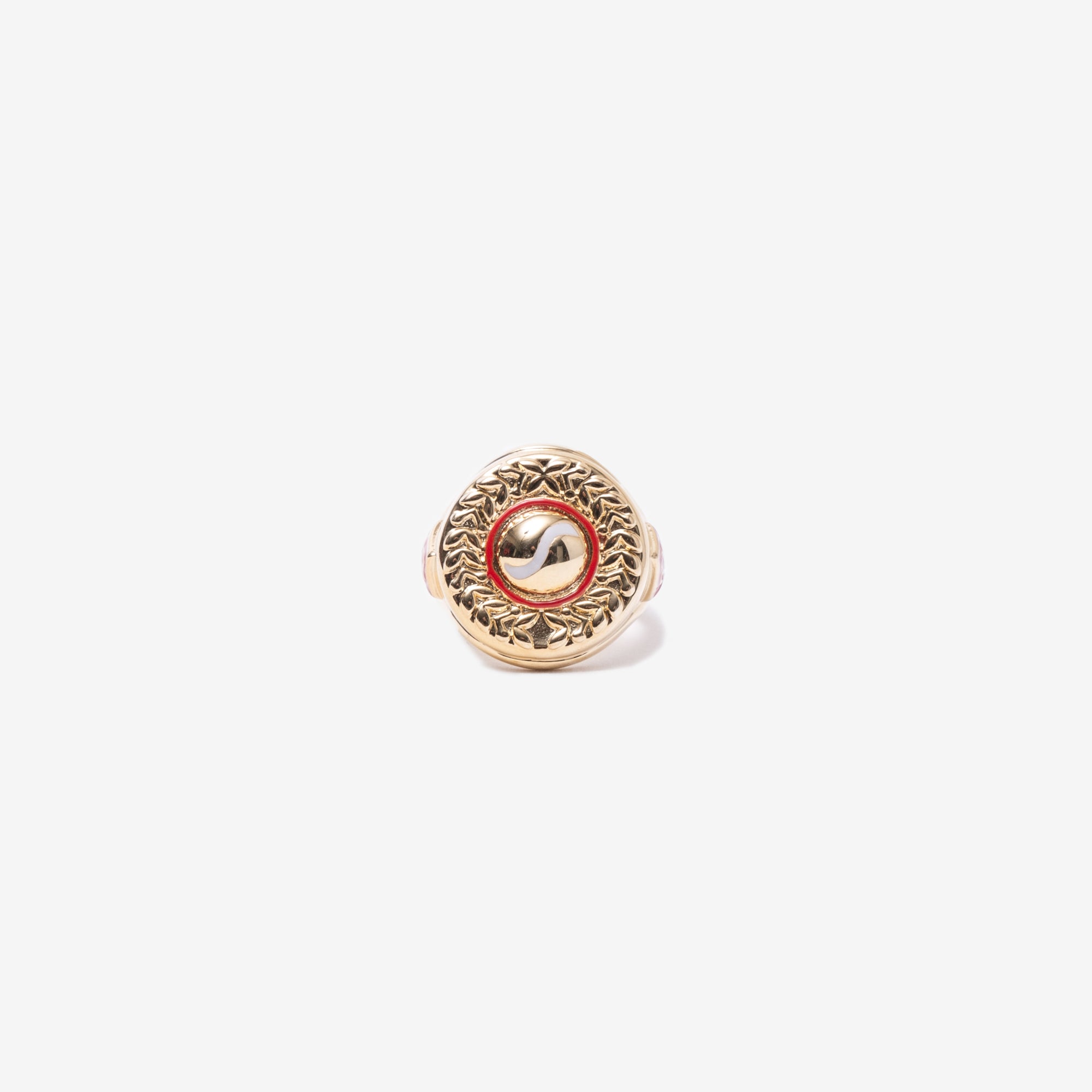 Casablanca Gold Plated Sports Medallion Ring Gold - 3