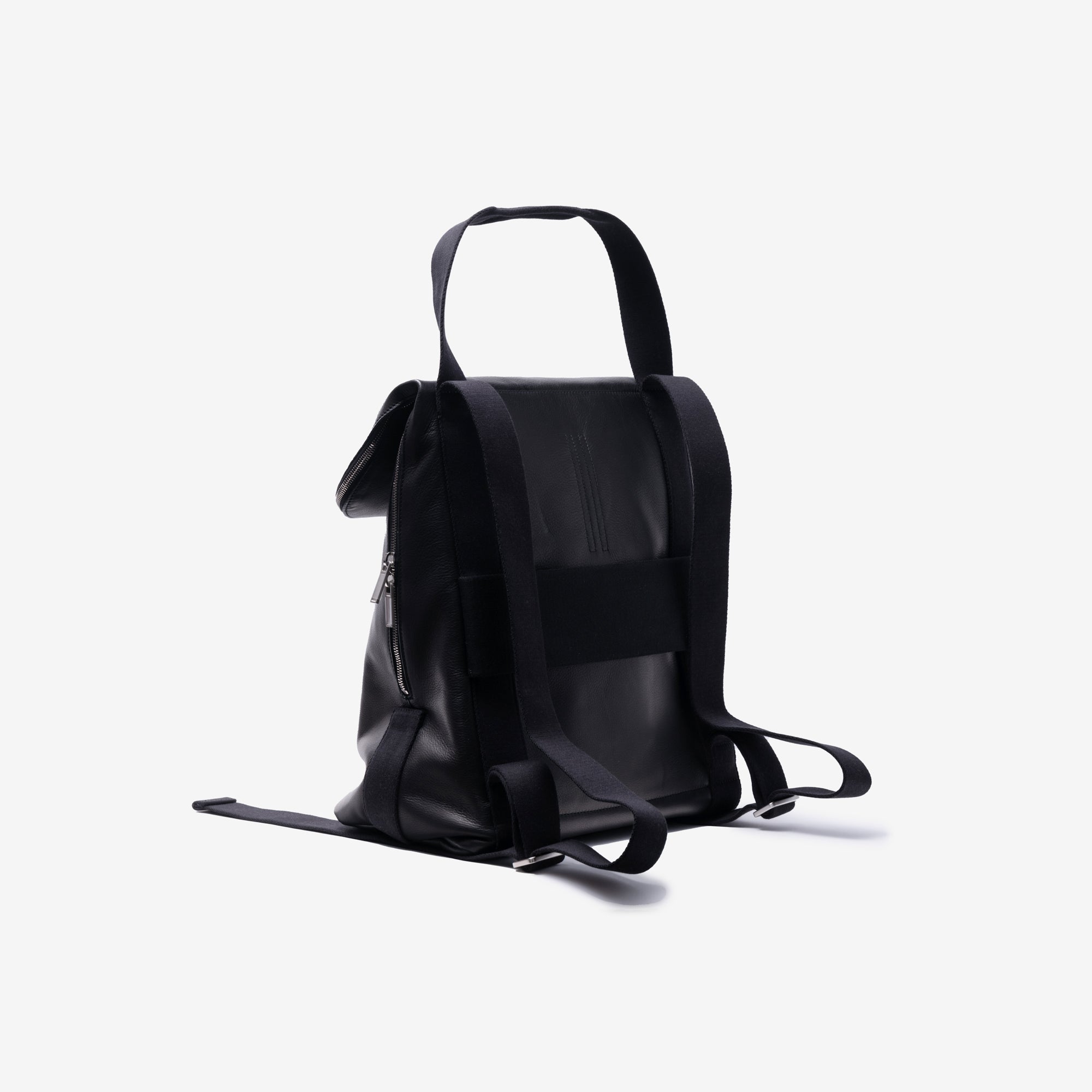Rick Owens Cargo Leather Backpack Black - 4