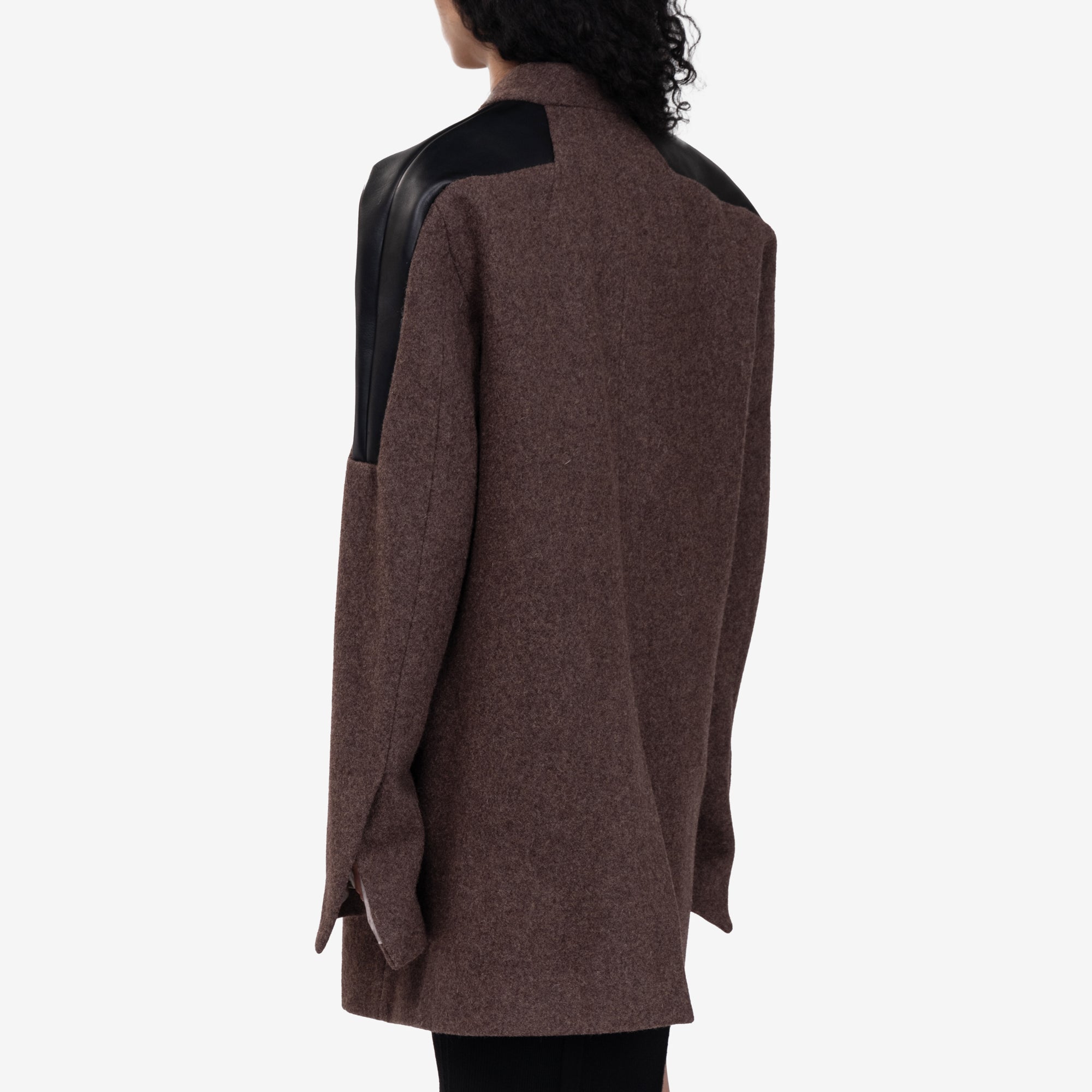 Rick Owens Womens Officer Jacket Brown - 4