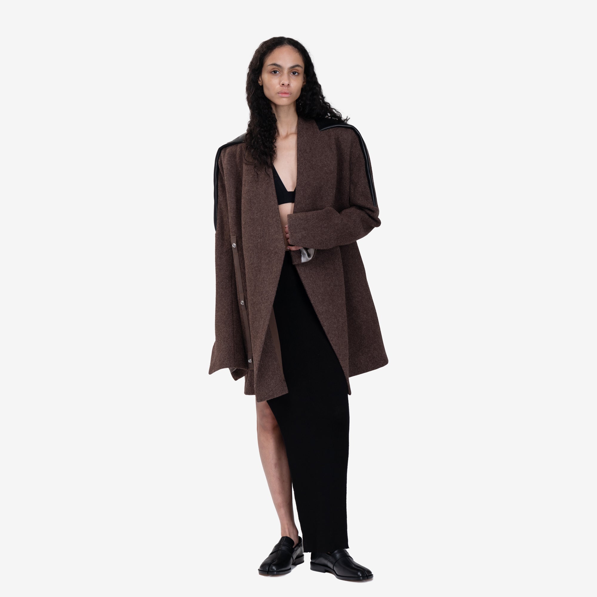 Rick Owens Womens Officer Jacket Brown - 2