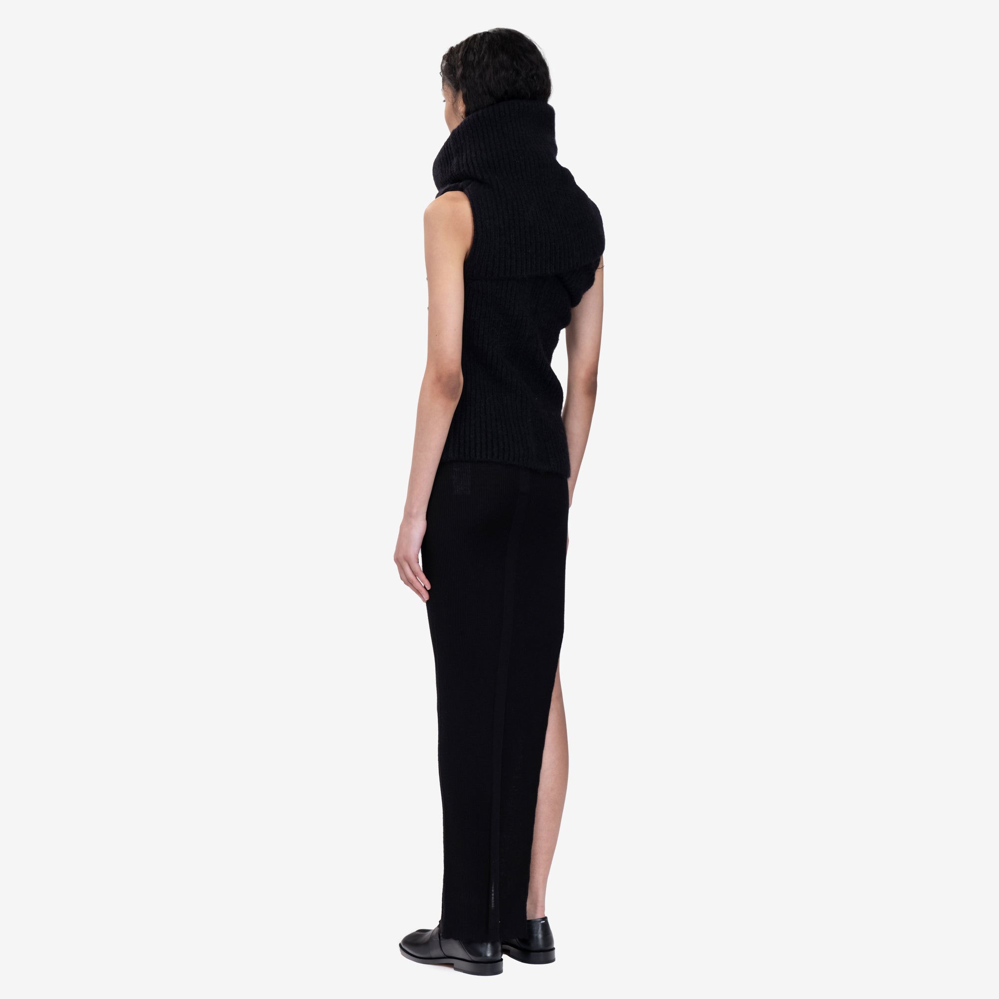 Rick Owens Womens Double Banded T-Shirt Black - 3