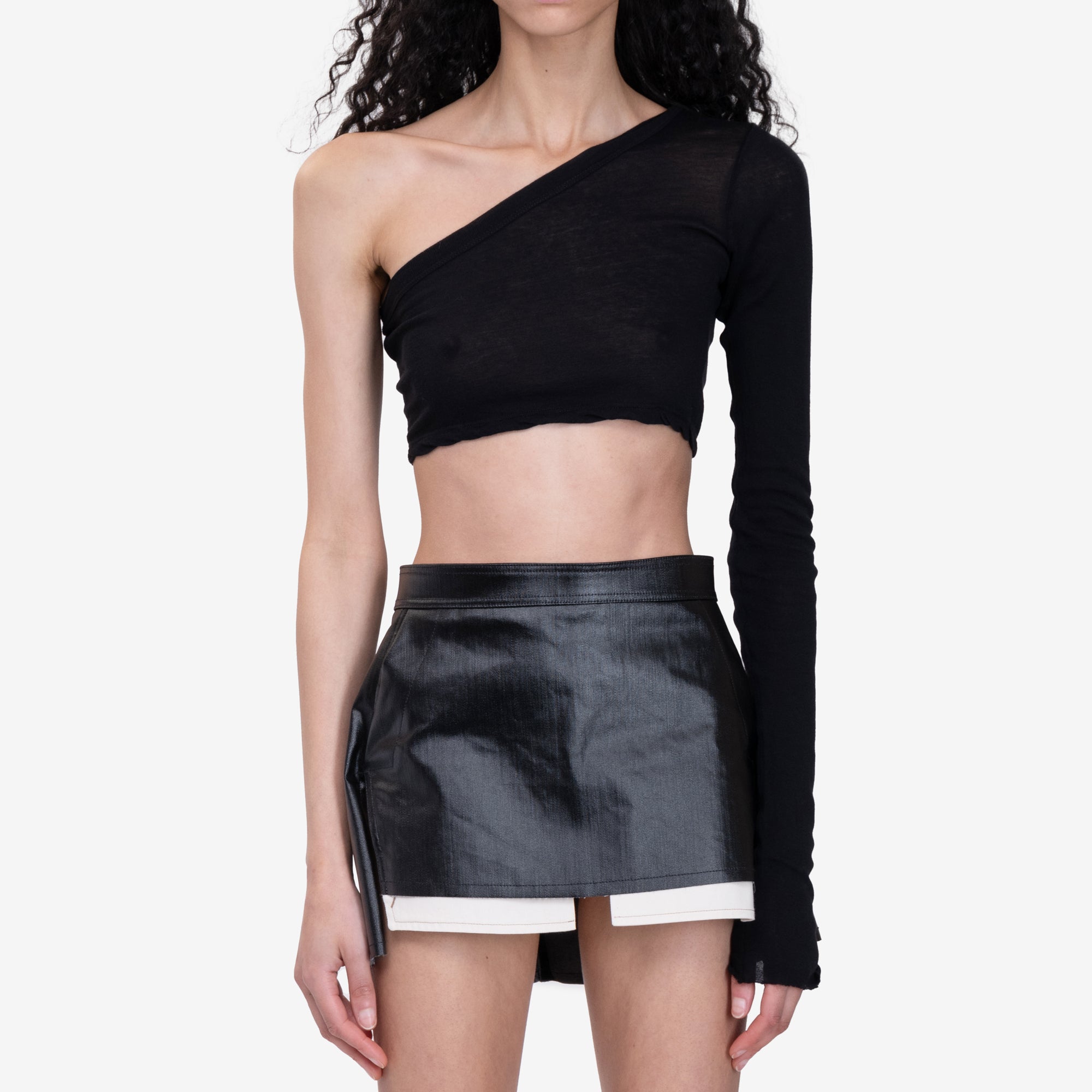 Rick Owens Womens Ziggy Top Black - 1