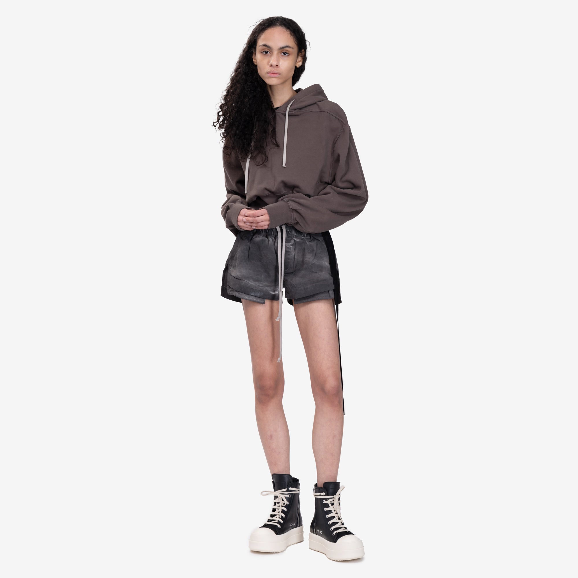 Rick Owens DRKSHDW Womens Tatlin Hoody Dust - 2