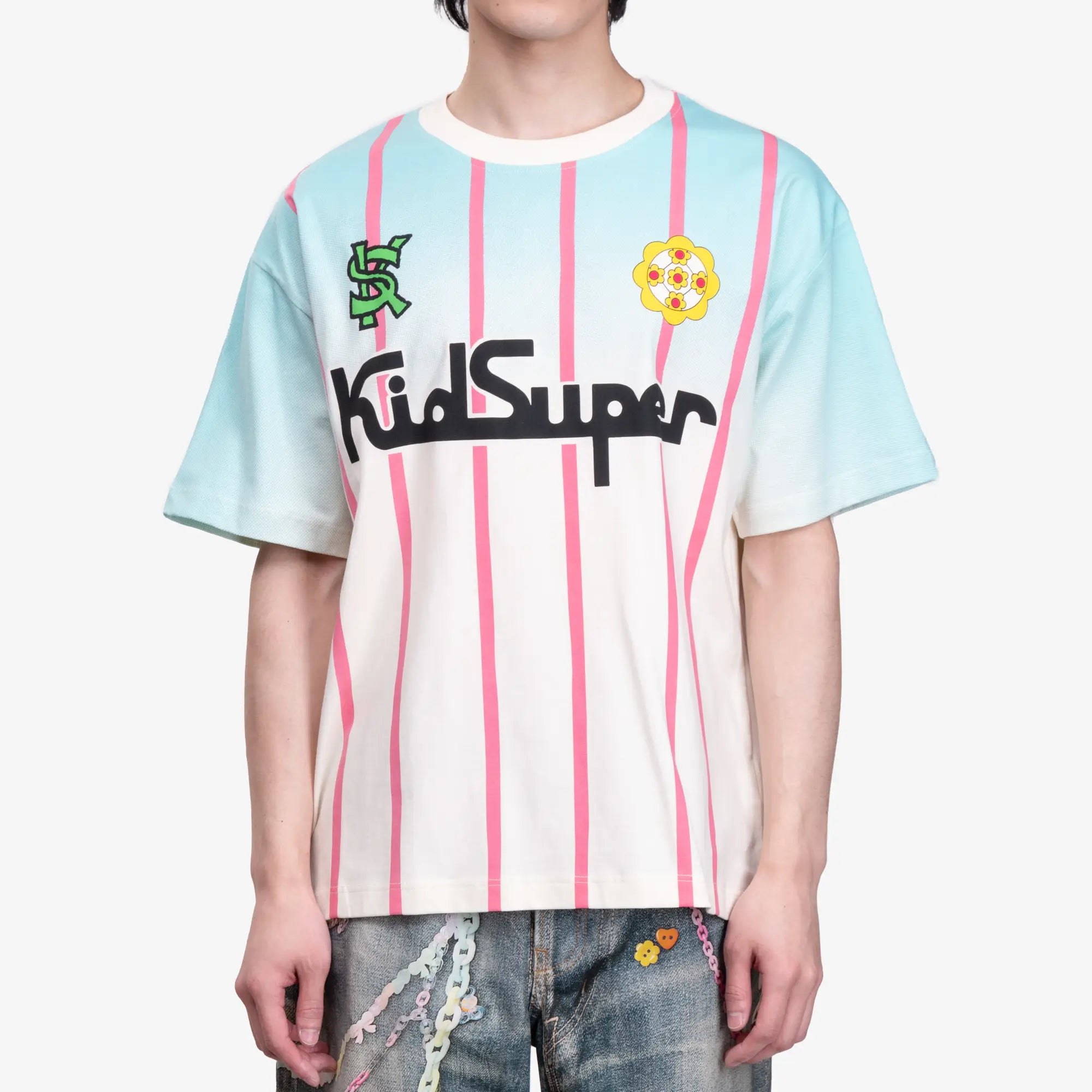 KidSuper Soccer Jersey T-Shirt Cream - 1