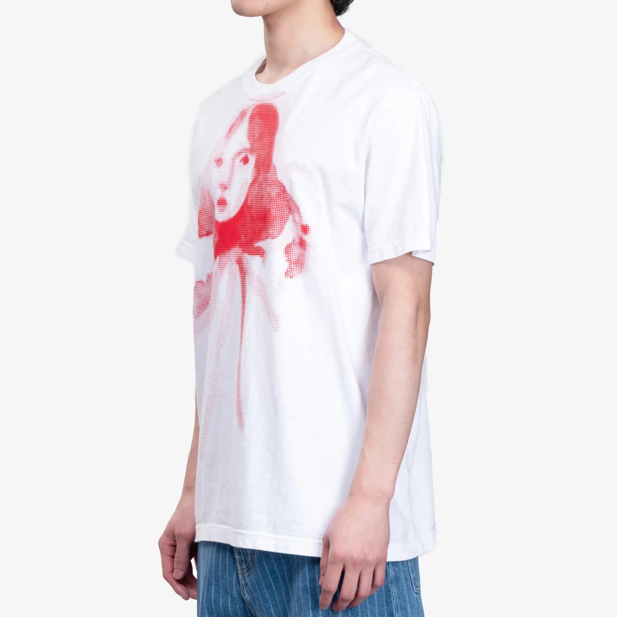 KidSuper Halftone Girl Face T-Shirt White - 3