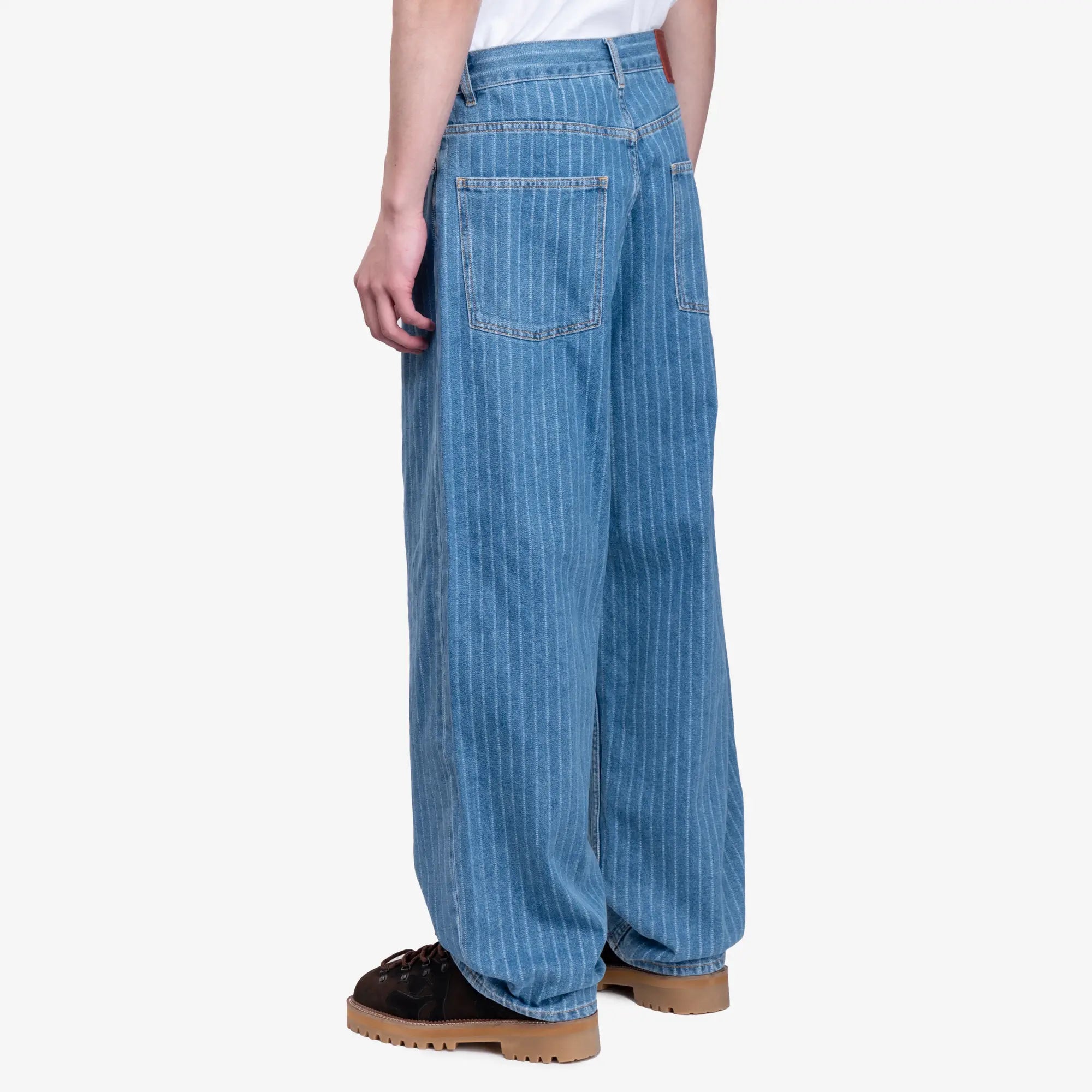 Drôle de Monsieur Le Jean Baggy Rayures Light Blue - 4