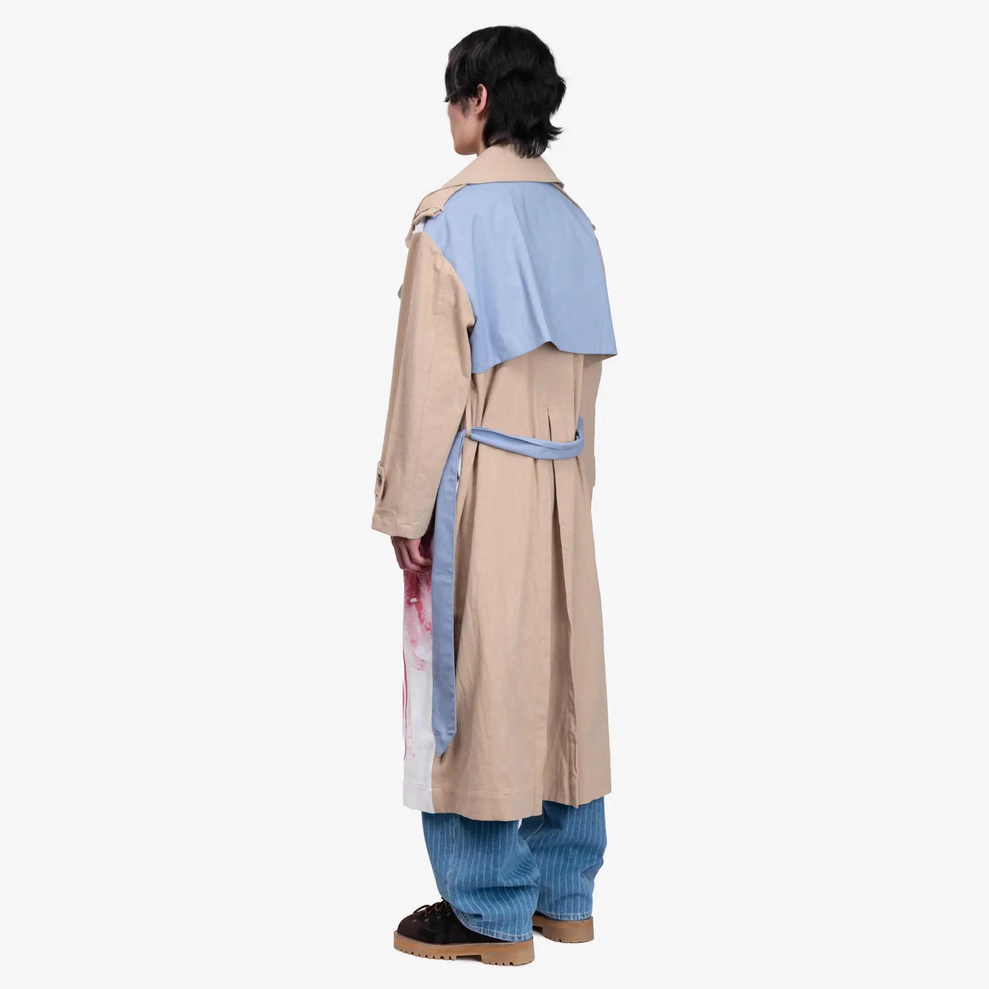 KidSuper Painted Girl Trench Coat Multi - 4
