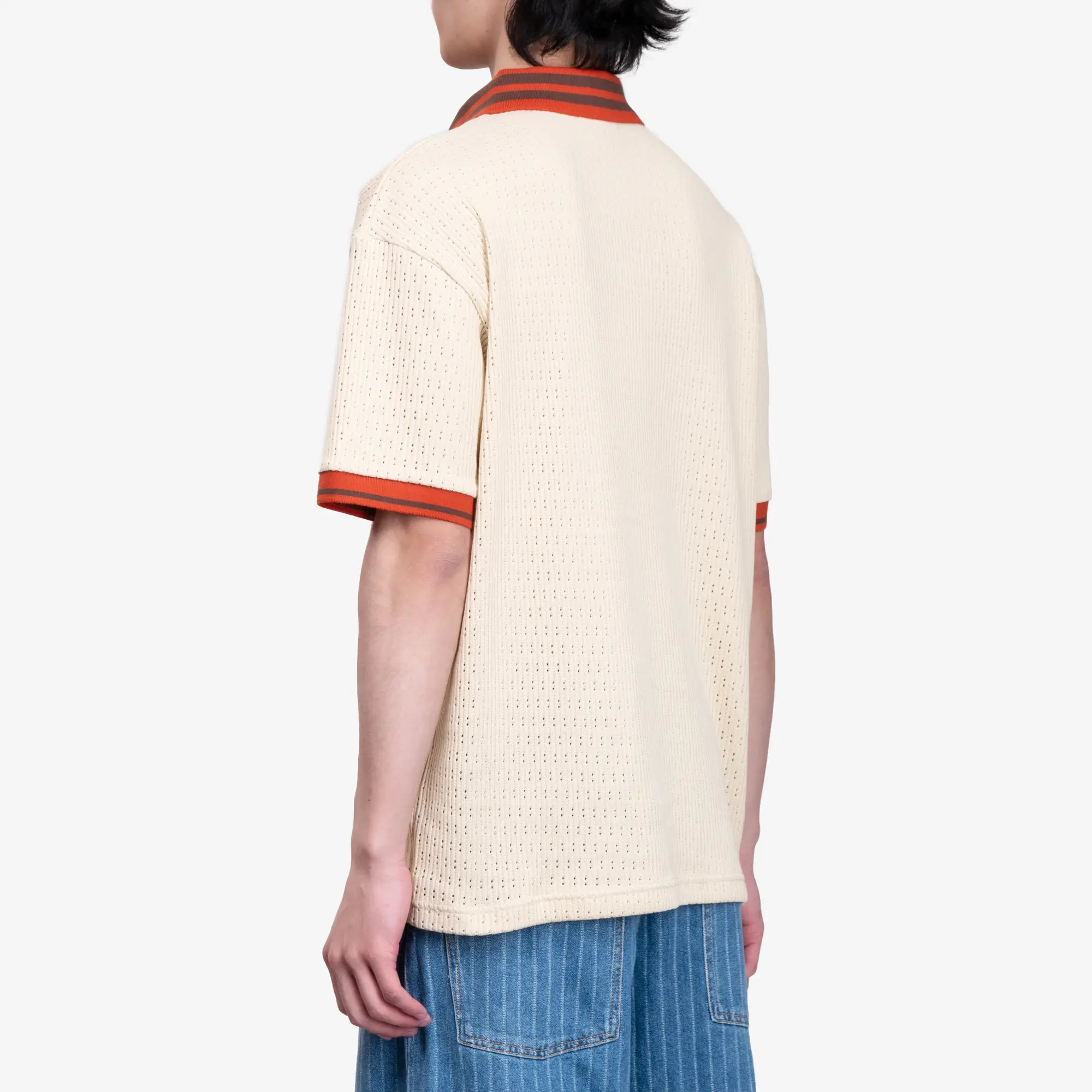 Drôle de Monsieur Le Polo Ajoure Light Beige - 4