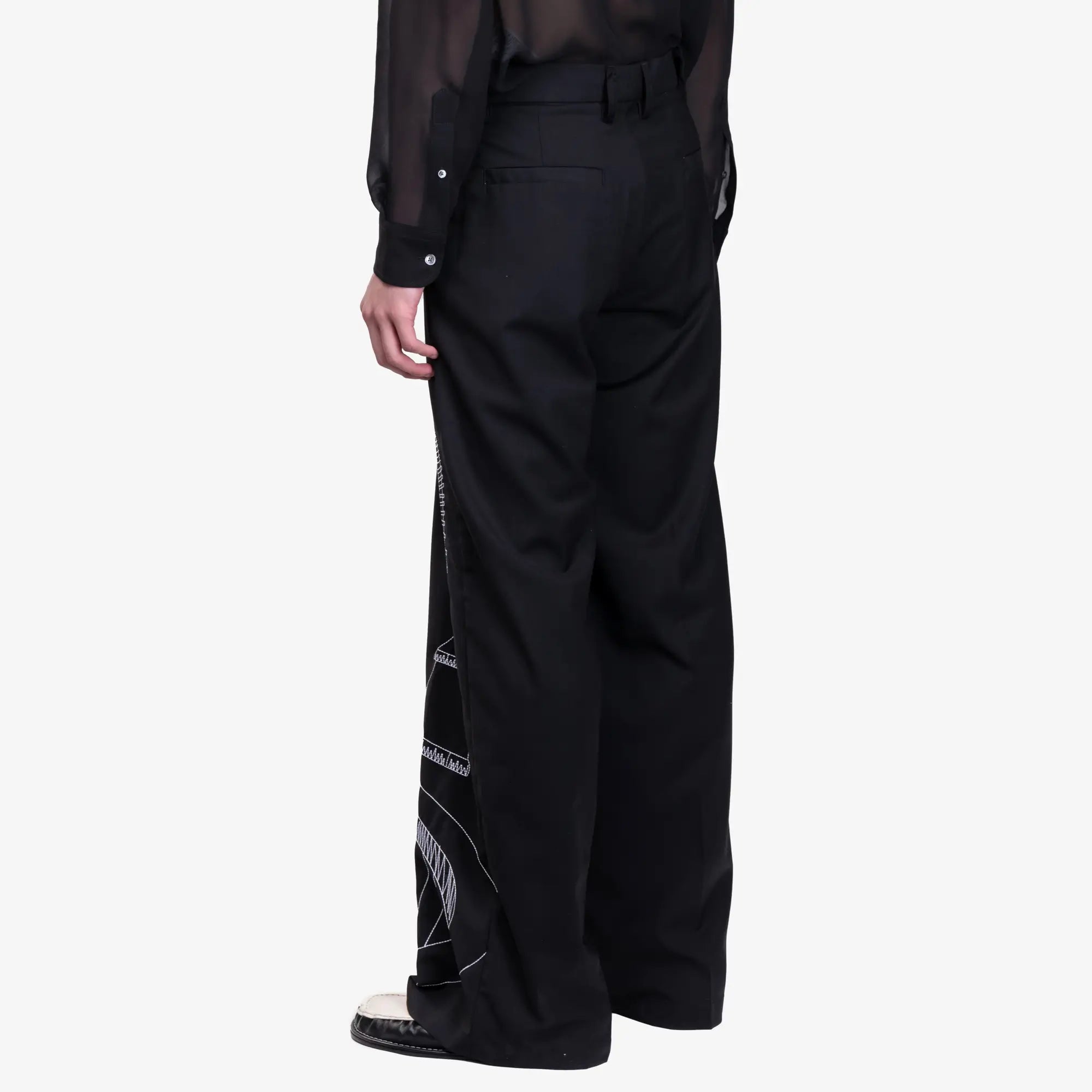 KidSuper Circus Sketch Baggy Pants Black - 4