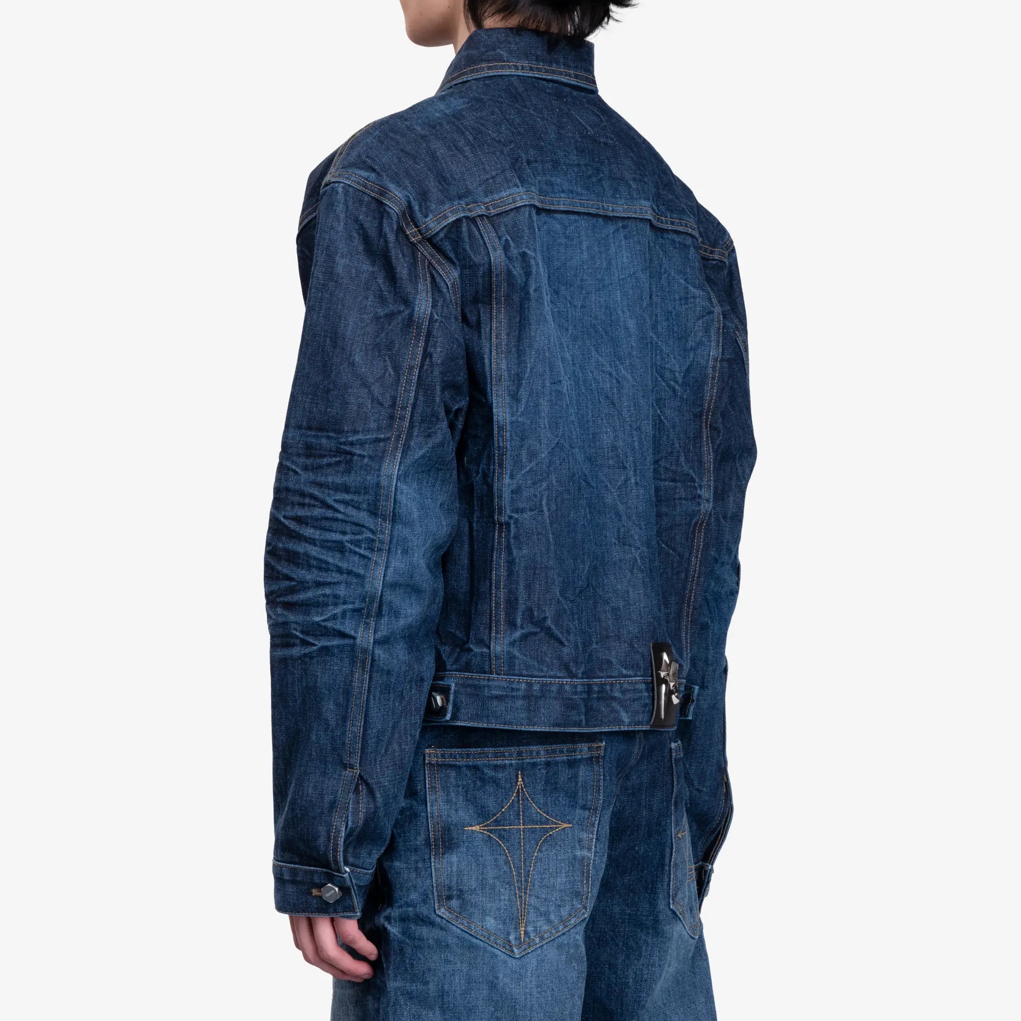 Thug Club Naval Warfare Denim Jacket Blue - 4