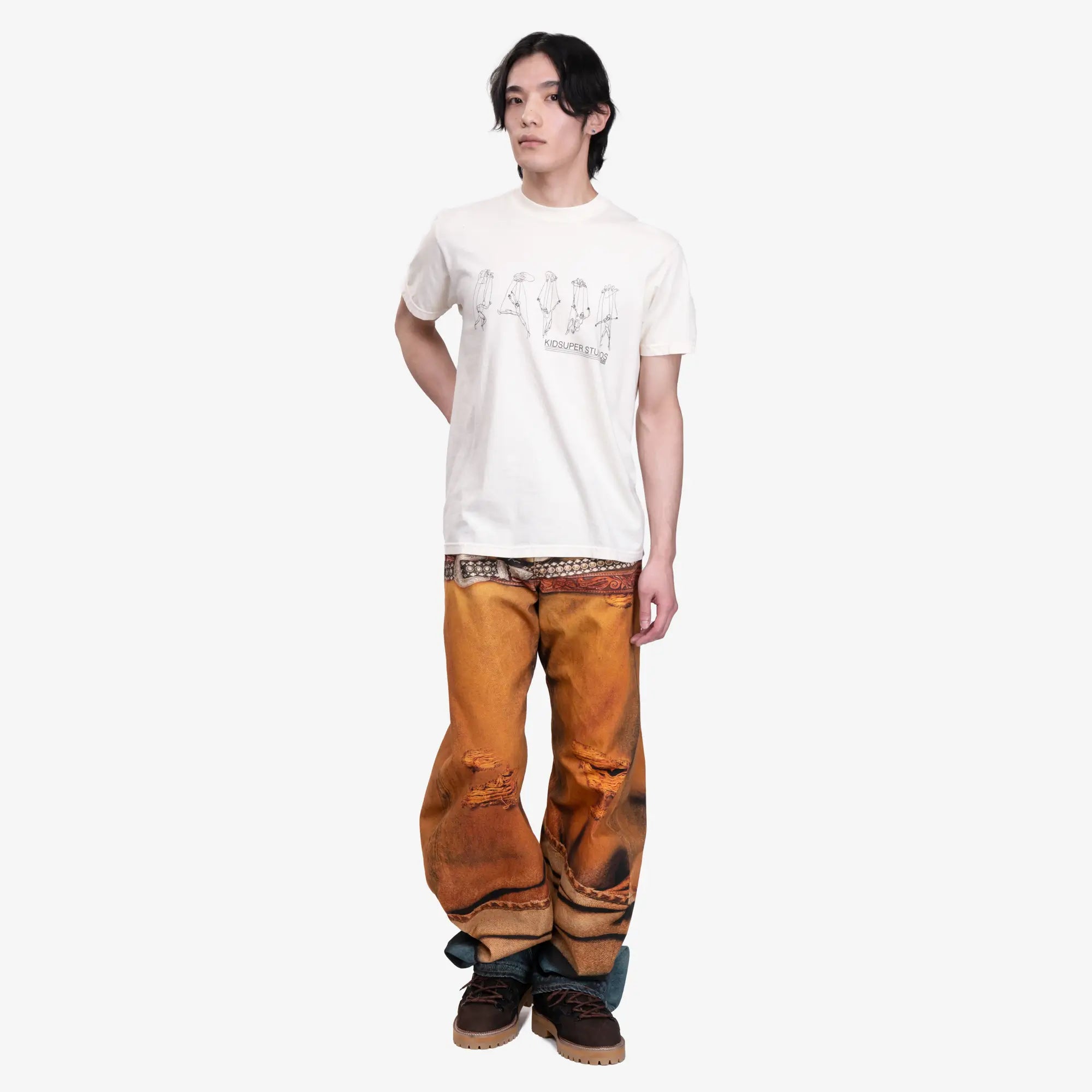 KidSuper String Puppet T-Shirt Cream - 2