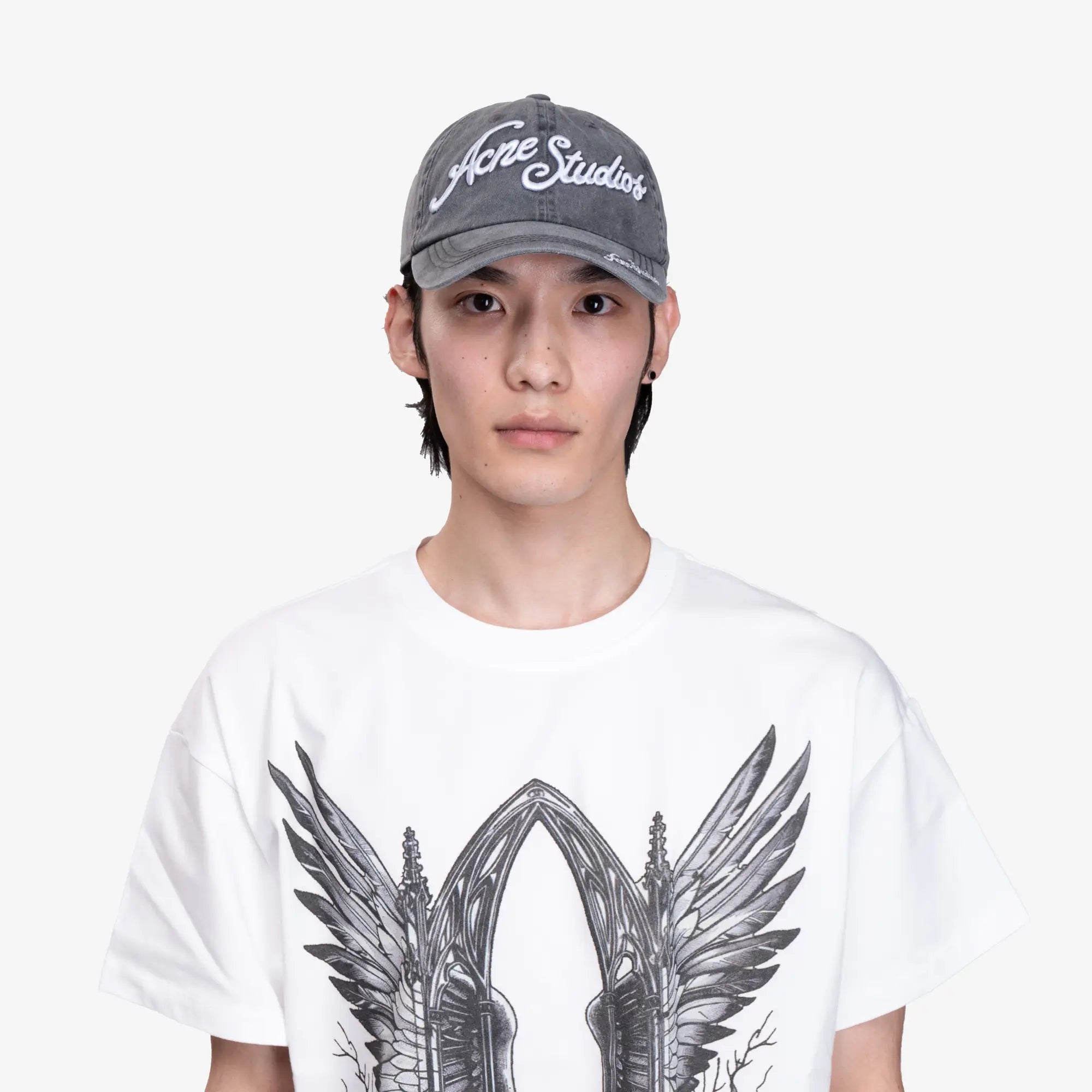 Acne Studios Script Logo Cap Black - 2