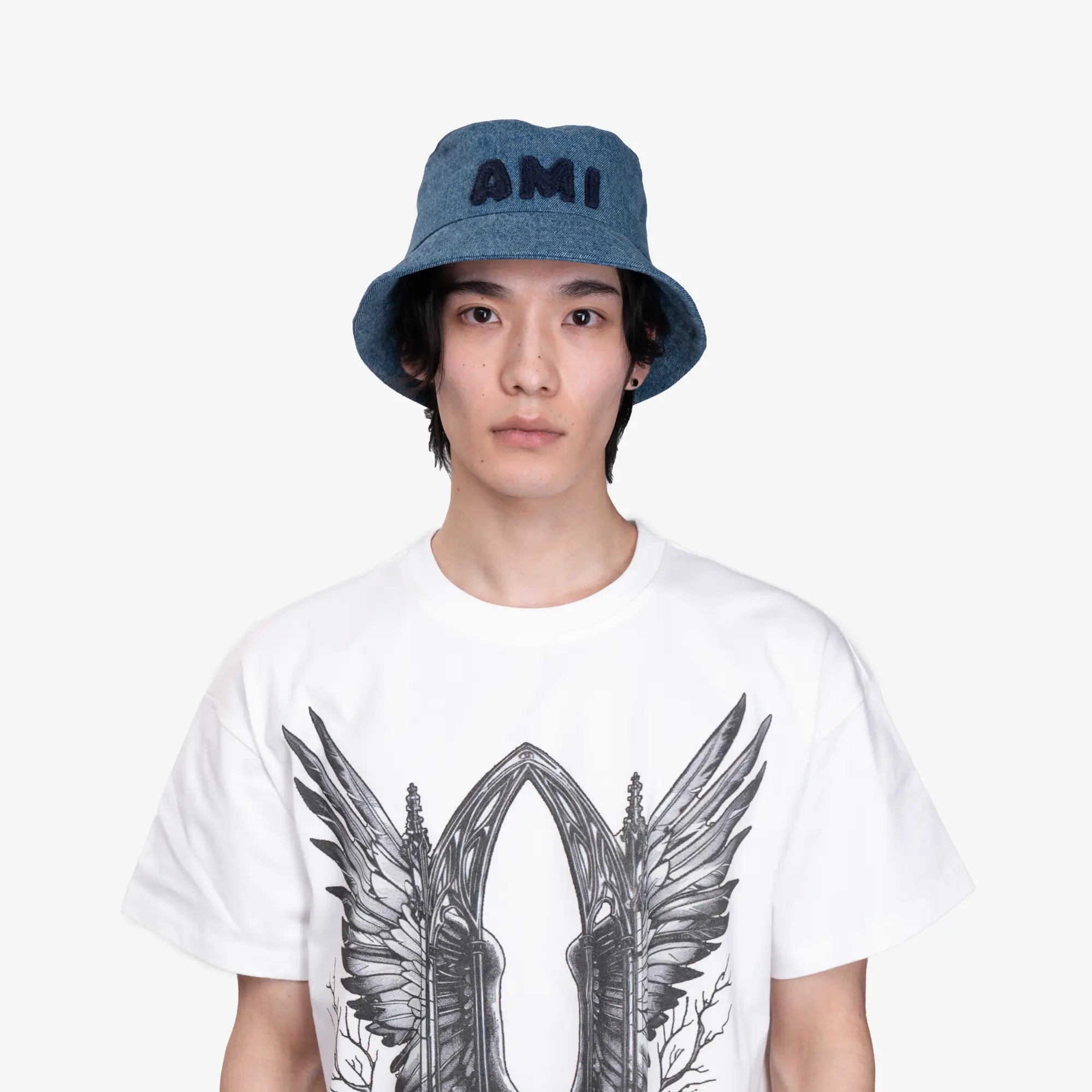 AMI Denim AMI Bucket Hat Used Indigo - 2