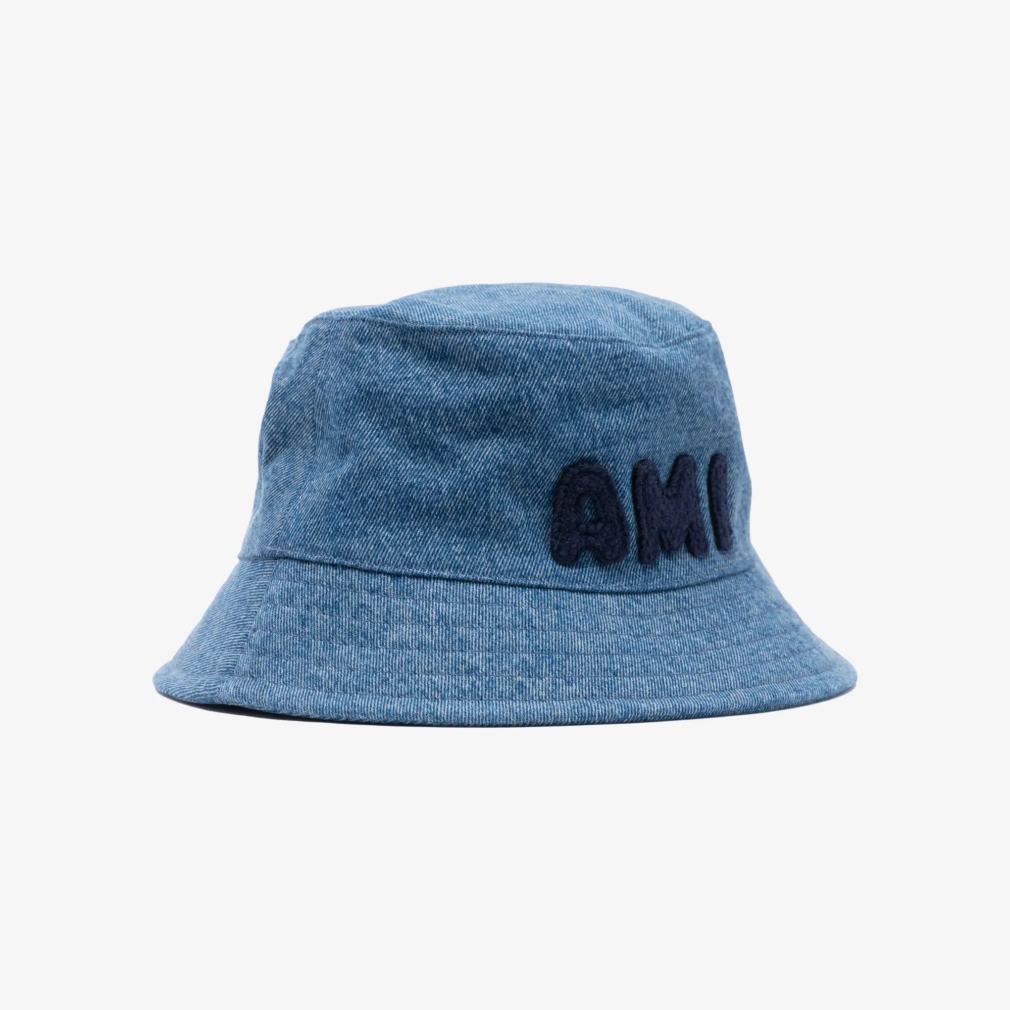 AMI Denim AMI Bucket Hat Used Indigo - 3