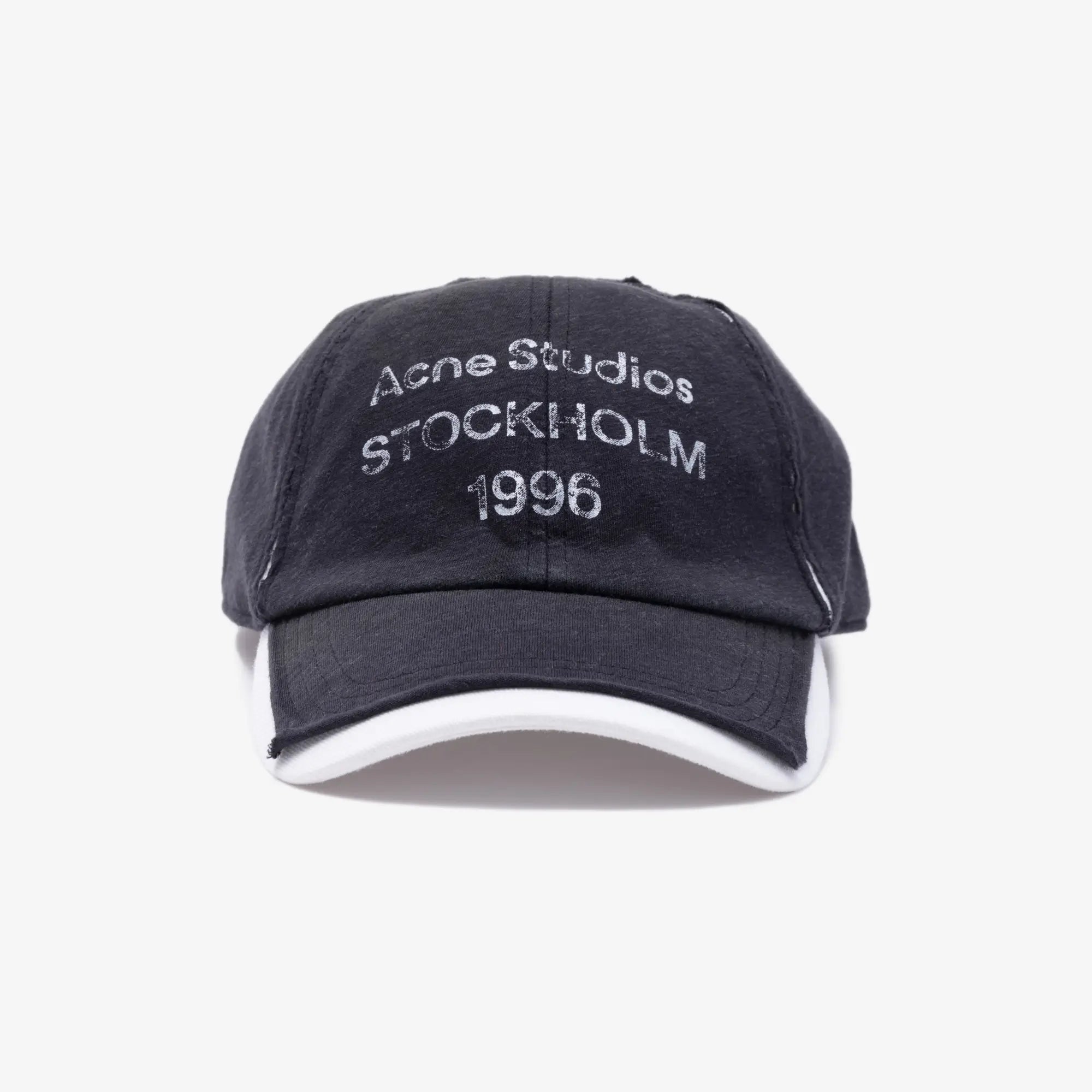 Acne Studios Logo Stamp Cap Black - 1