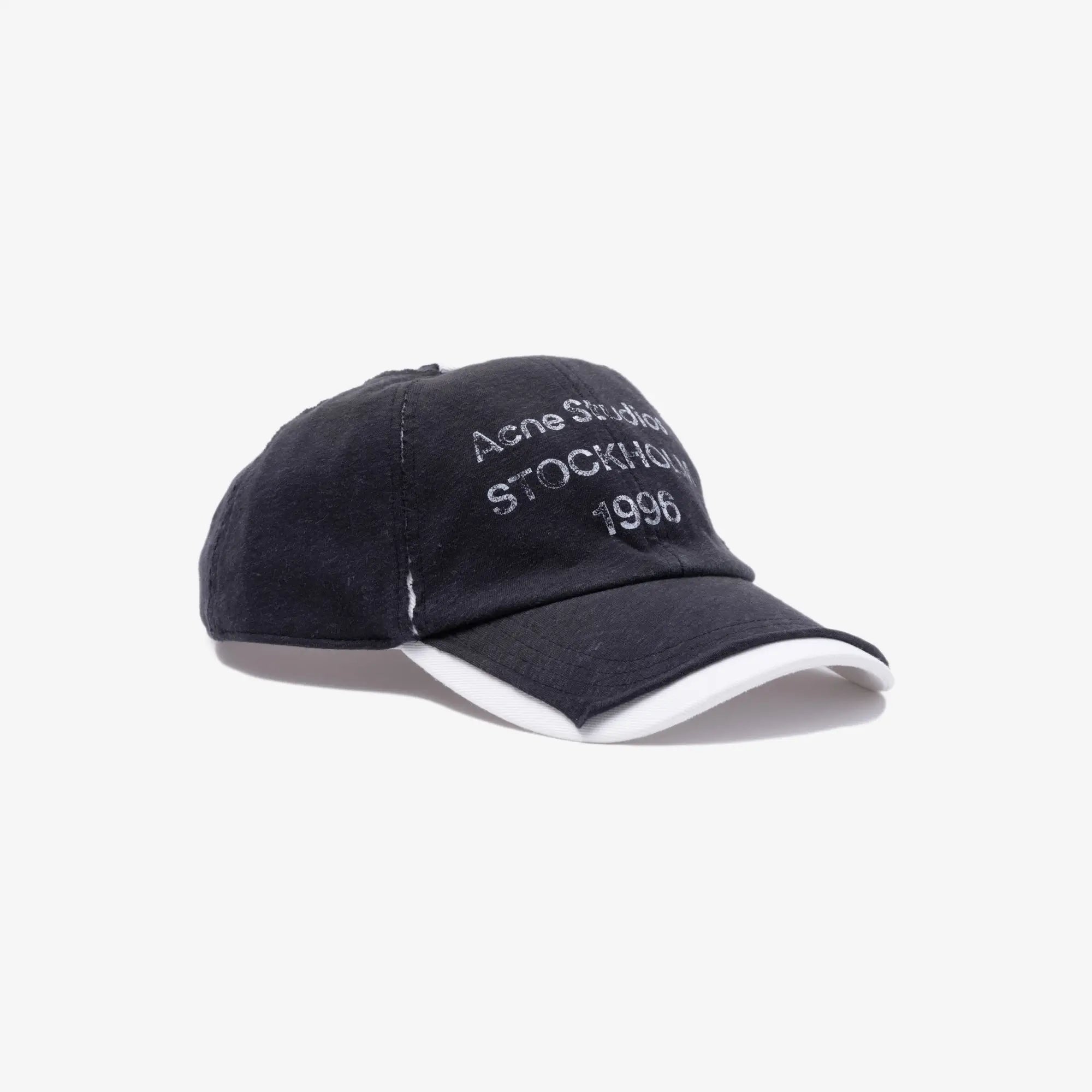 Acne Studios Logo Stamp Cap Black - 3