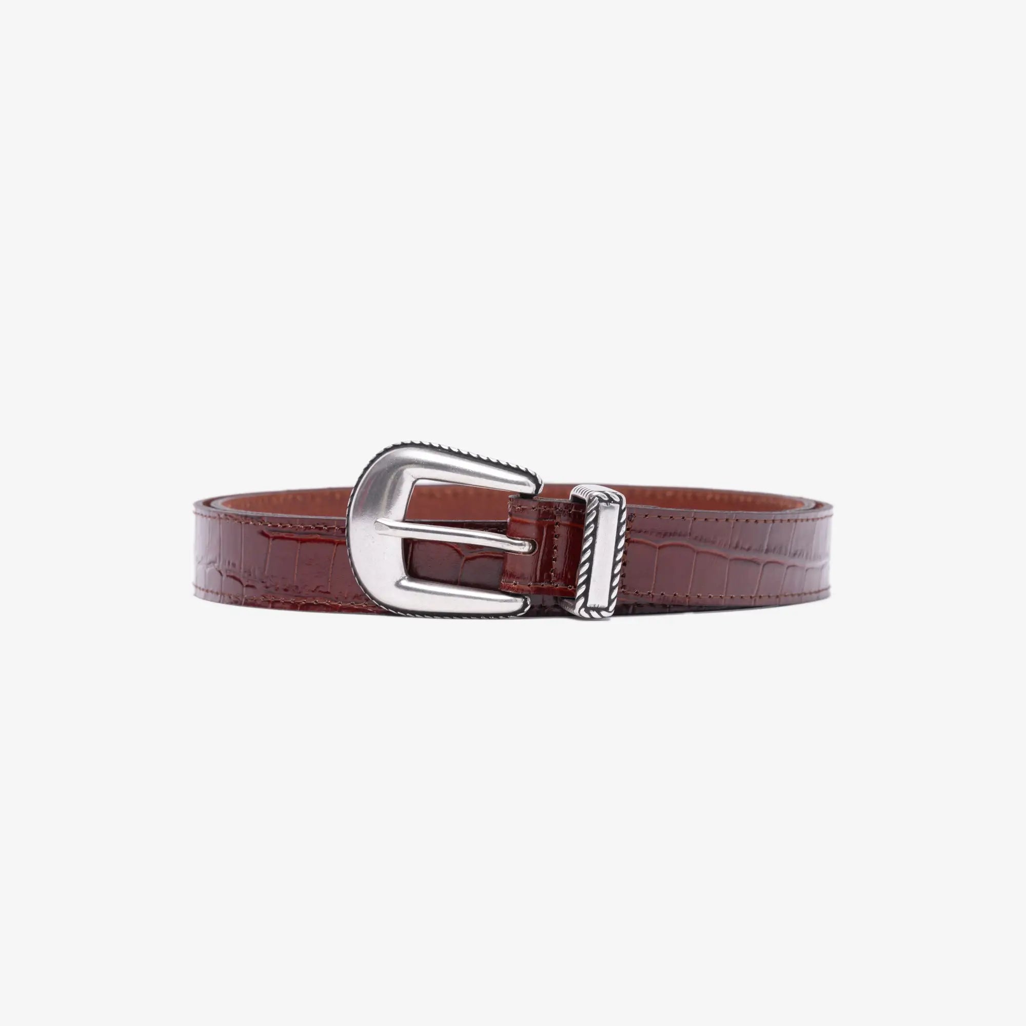 Drôle de Monsieur La Ceinture Croco Brown - 1