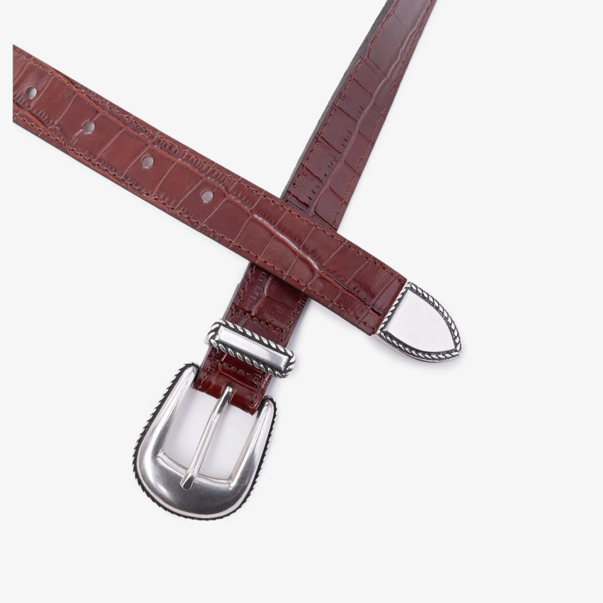 Drôle de Monsieur La Ceinture Croco Brown - 2