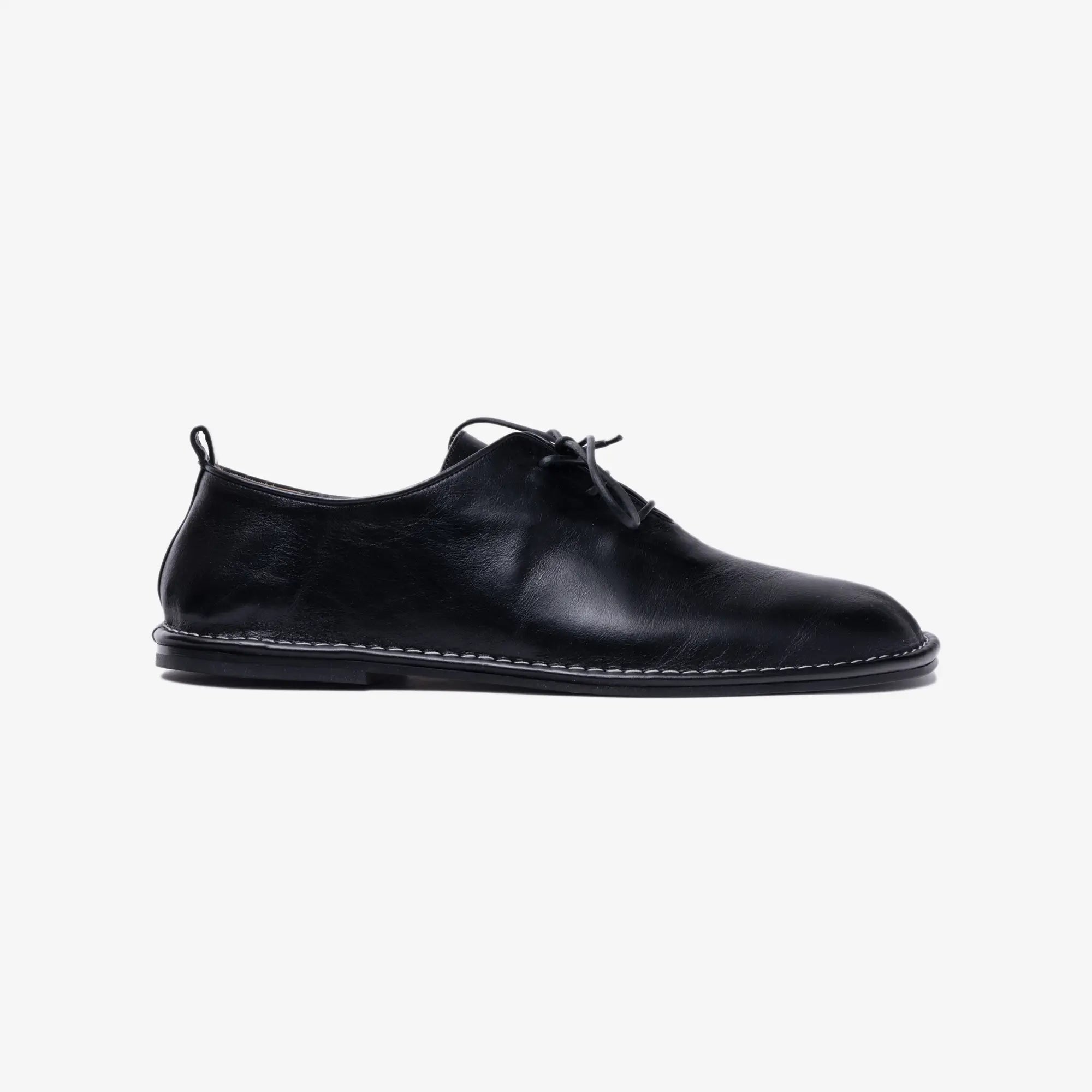 AMI Texture One Cut Shoes Black - 3