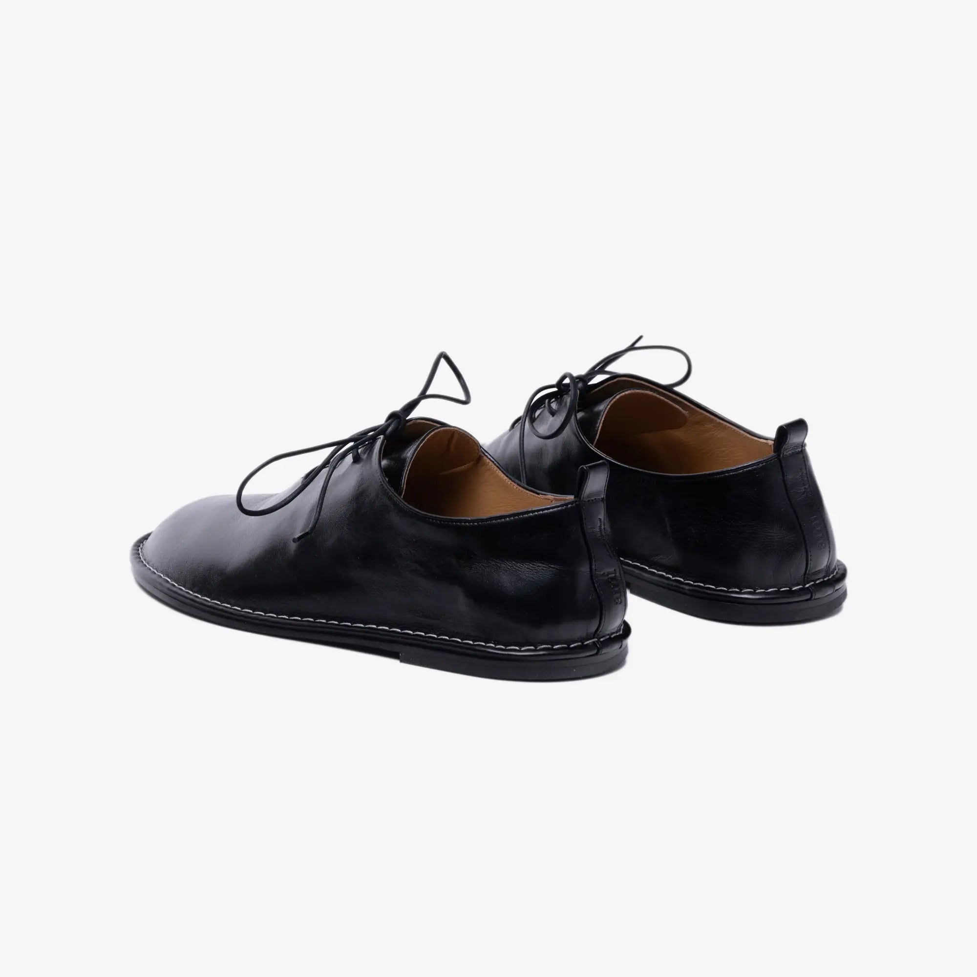 AMI Texture One Cut Shoes Black - 5