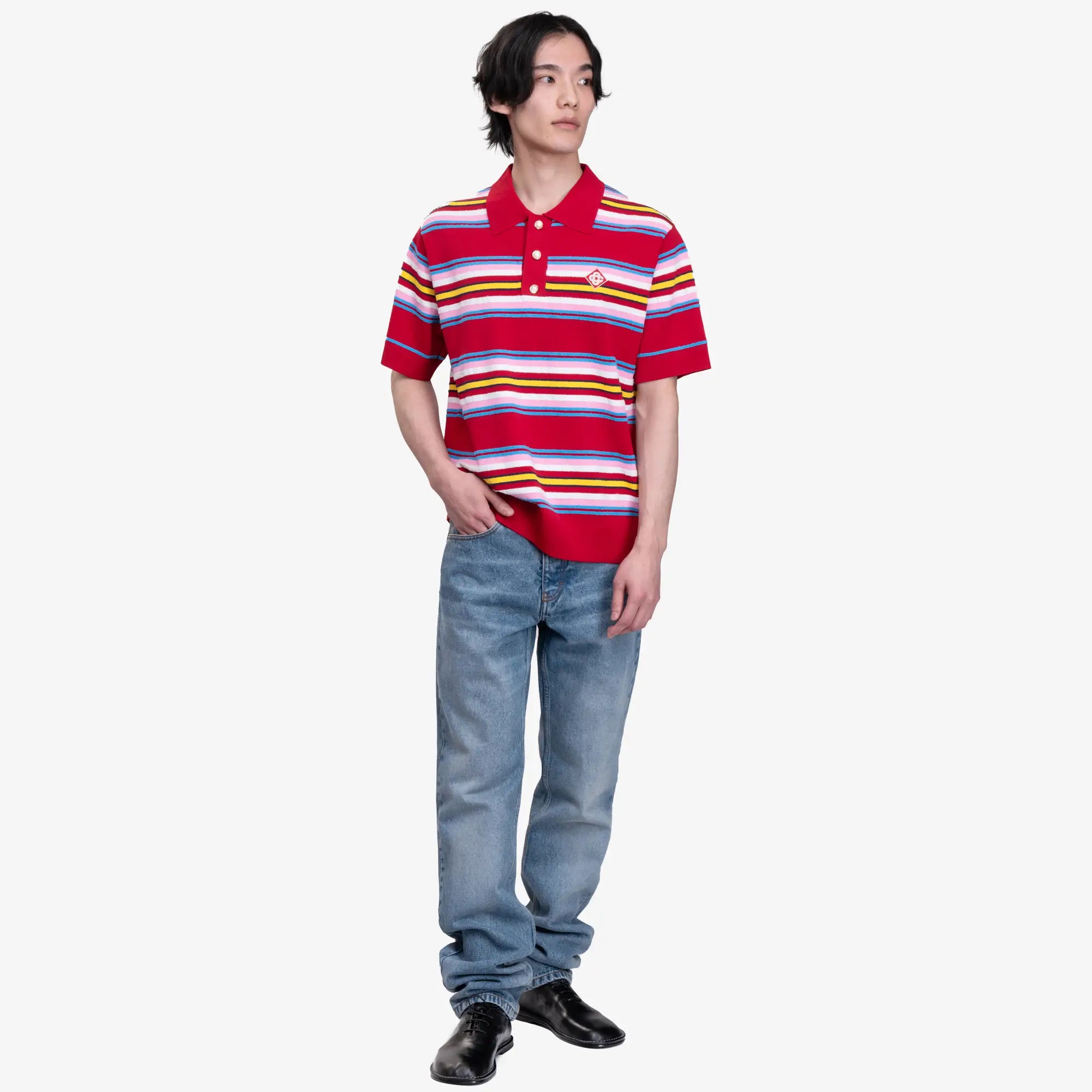 Casablanca Oversized Stripe Polo Multi - 2