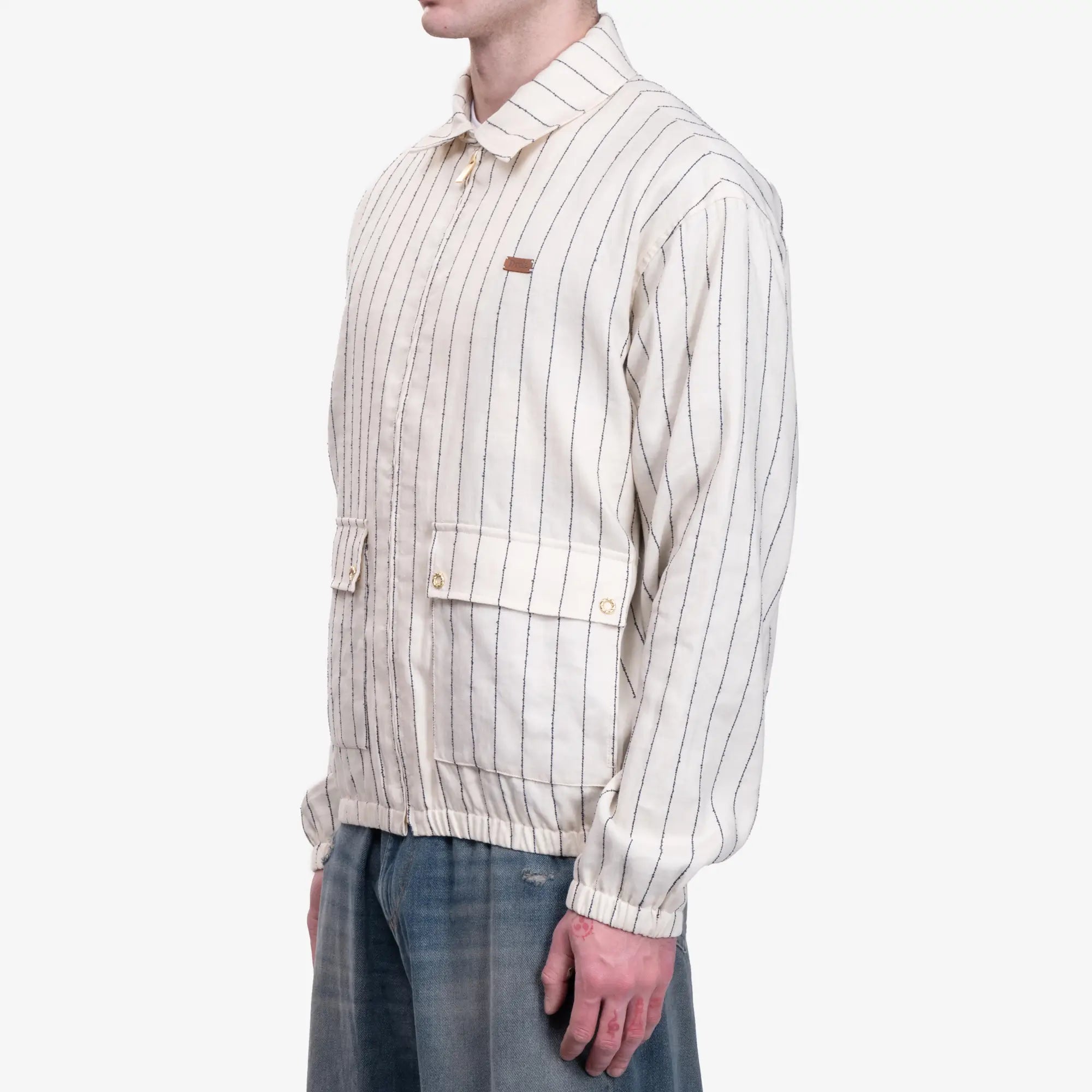 Drôle de Monsieur Le Blouson Drôle Rayures Ecru - 3
