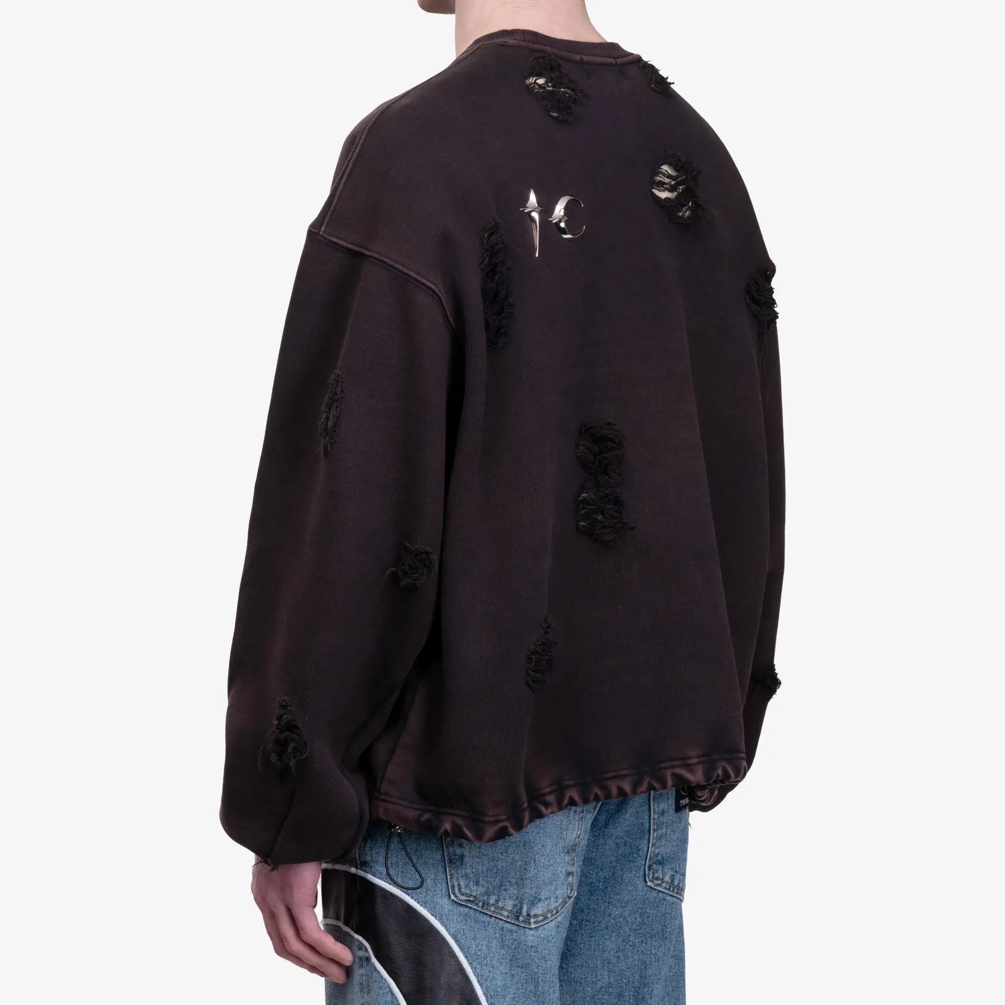 Thug Club War Victim Sweatshirt Black - 4