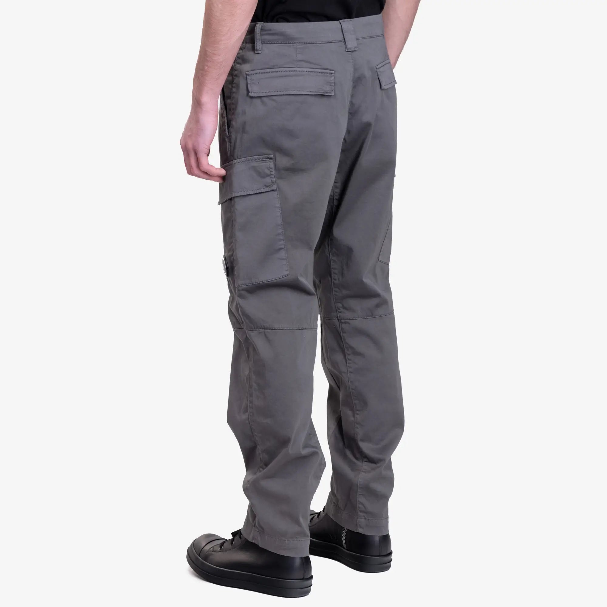 C.P. Company Stretch Sateen Loose Cargo Pants Smoked Pear - 4