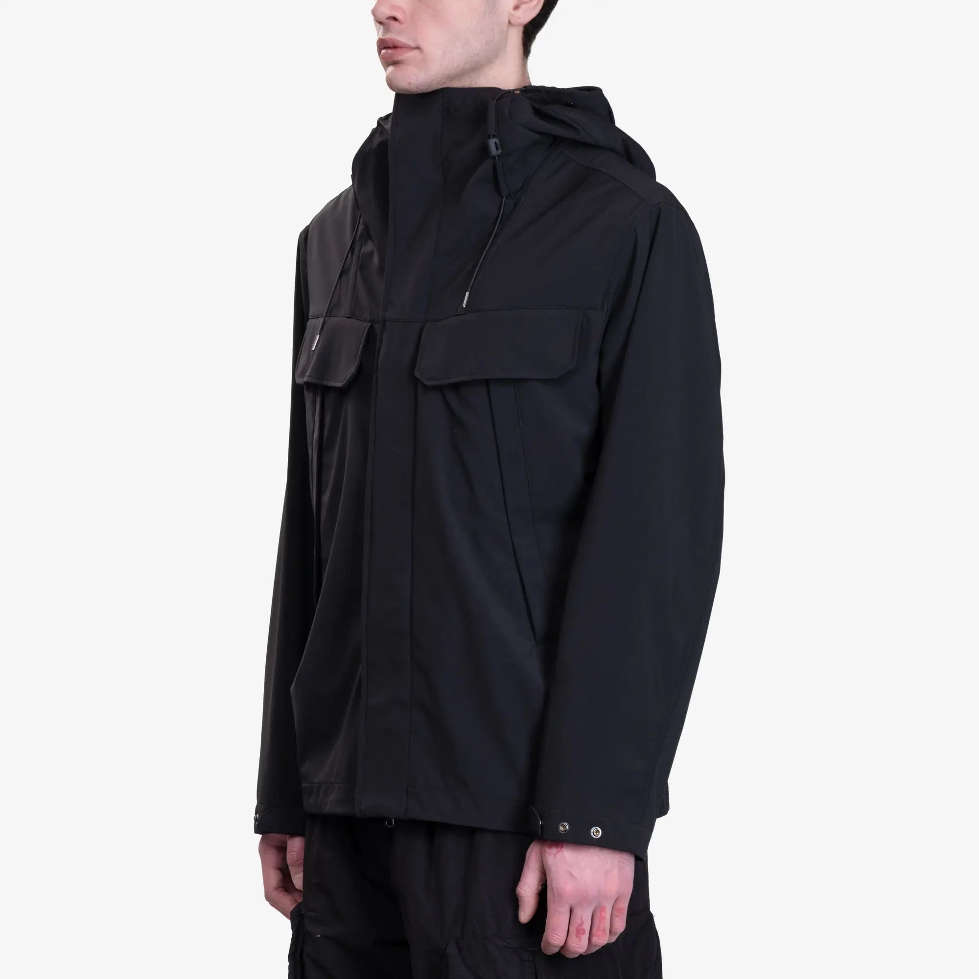 C.P. Company Shell - R Goggle Double Pocket Jacket Black - 3
