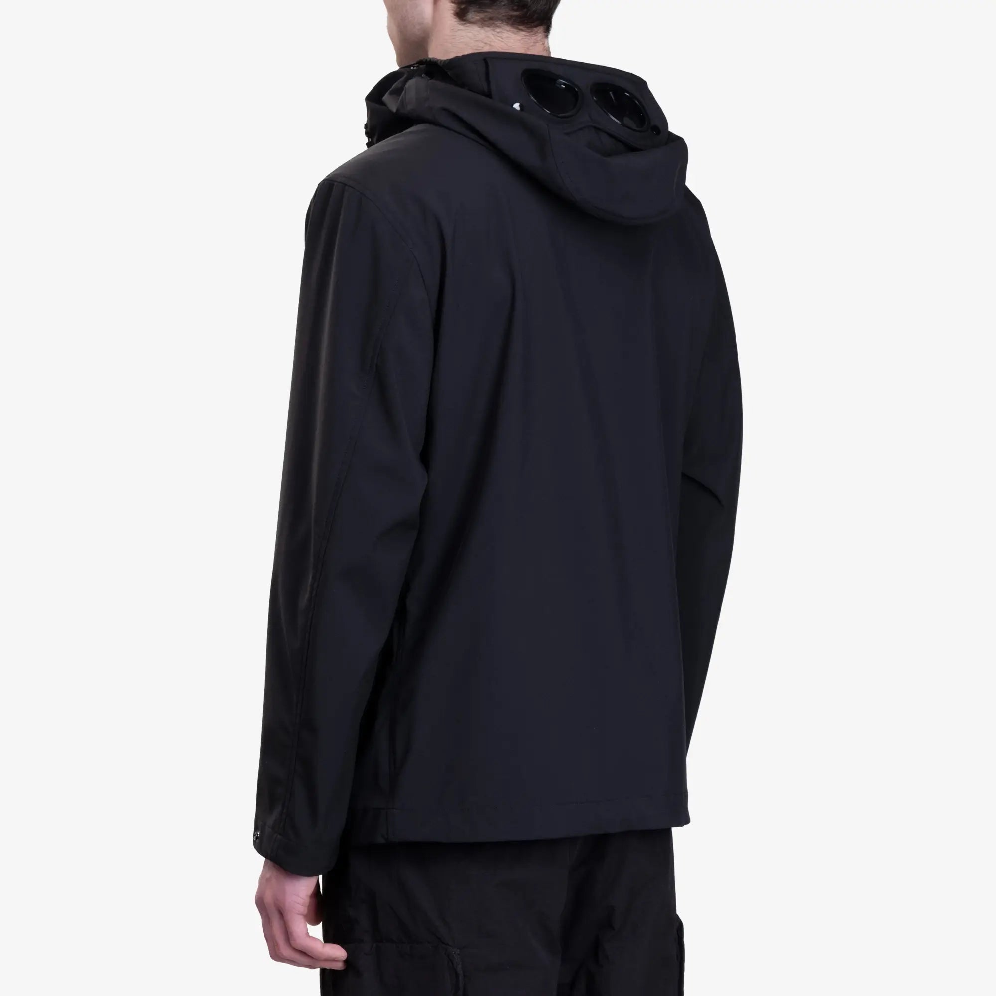 C.P. Company Shell - R Goggle Double Pocket Jacket Black - 4