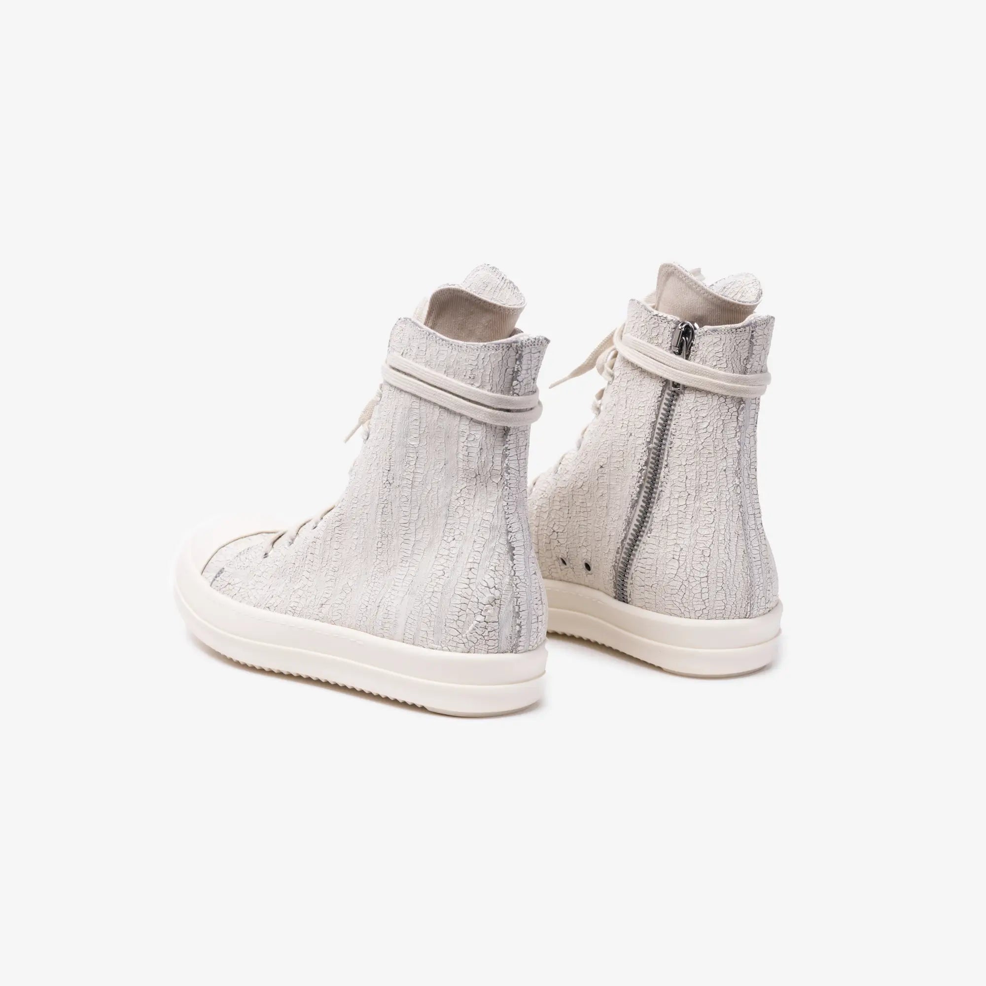 Rick Owens DRKSHDW High - Top Sneaks Milk/Milk/Milk - 5