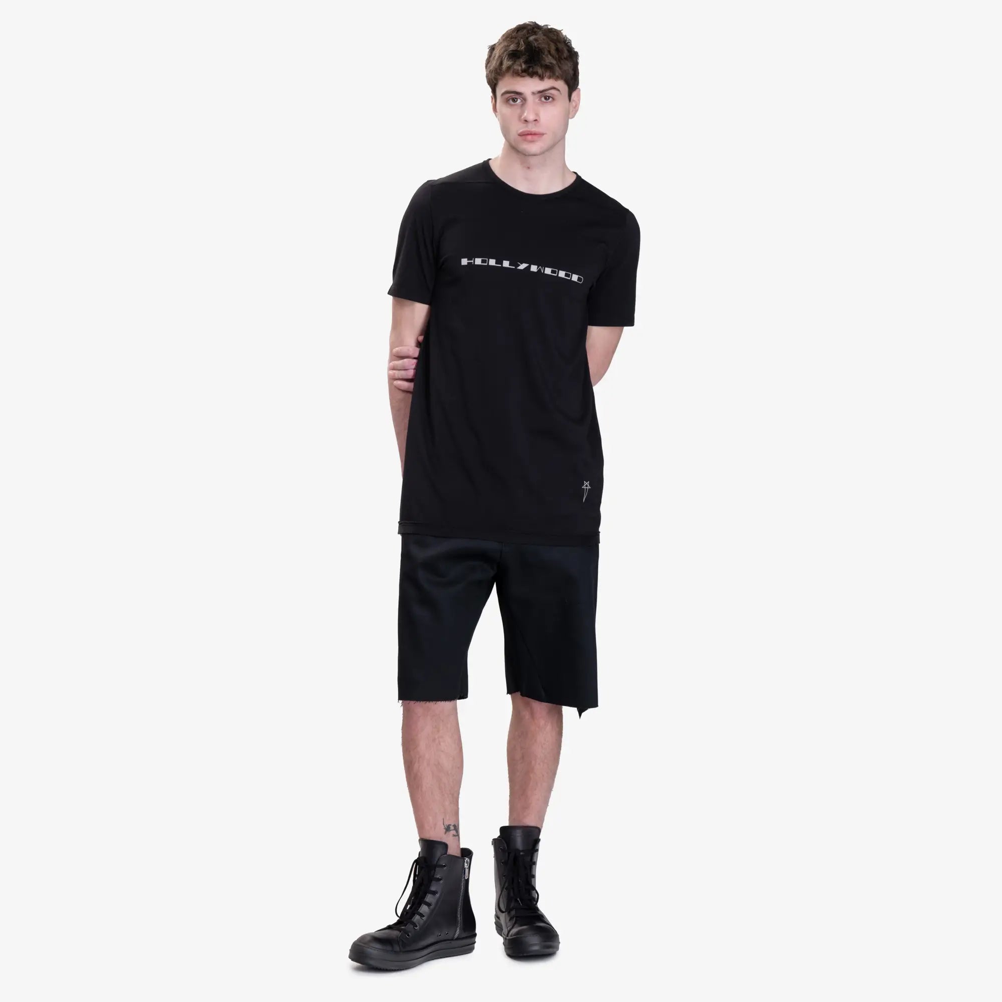 Rick Owens DRKSHDW Hollywood Level T-Shirt Black - 2