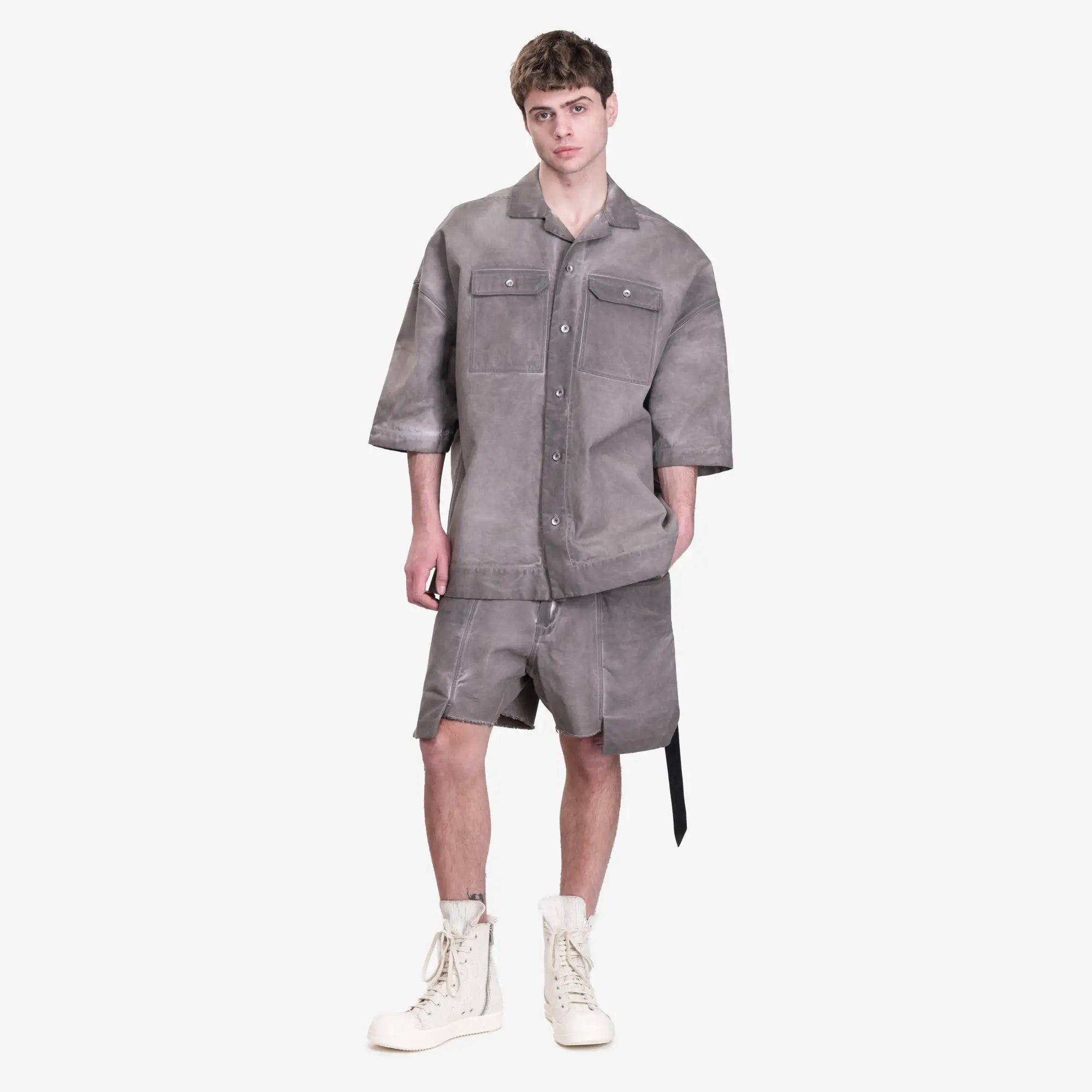 Rick Owens DRKSHDW Stefan Cargo Shorts Dust - 2