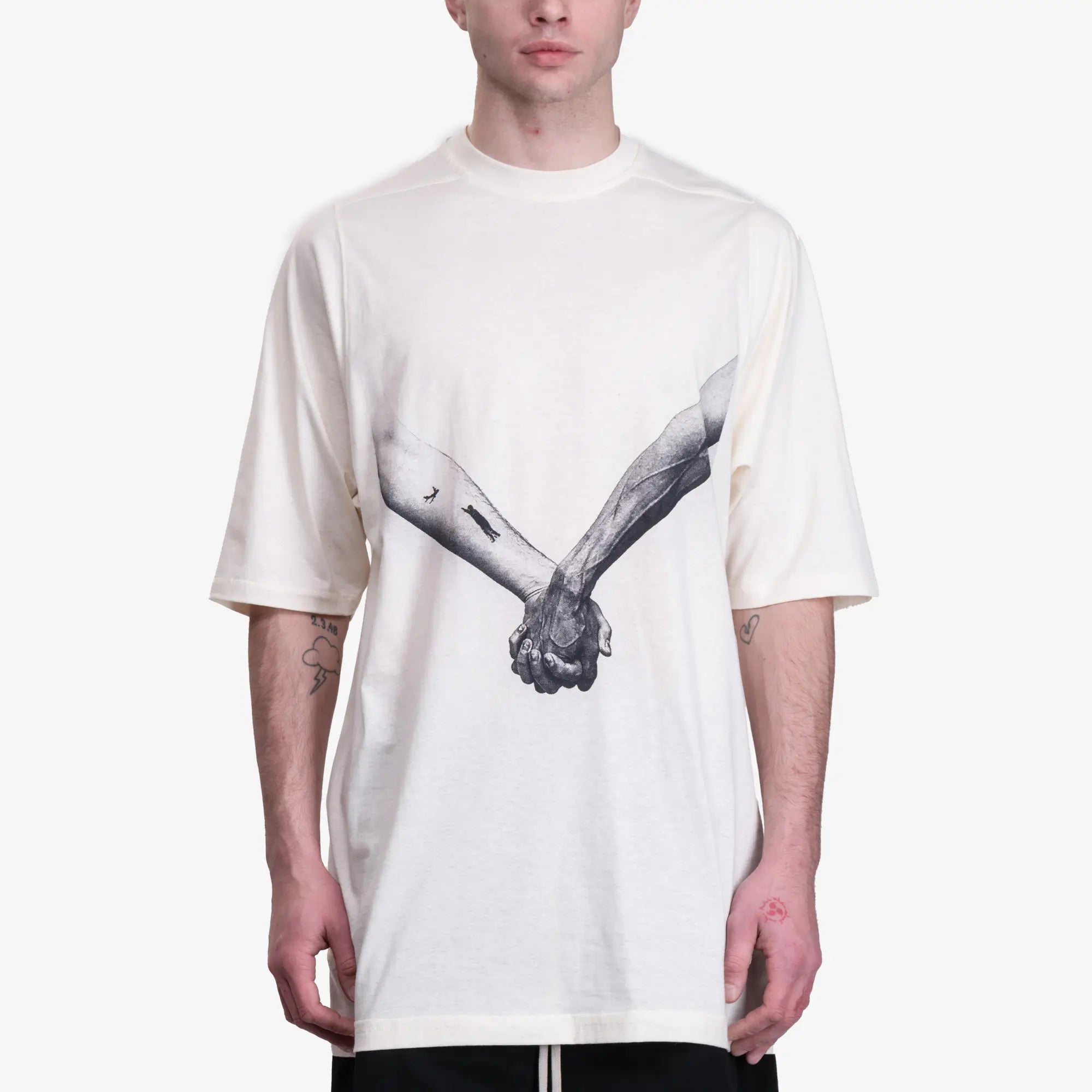 Rick Owens Jumbo T-Shirt Natural - 1